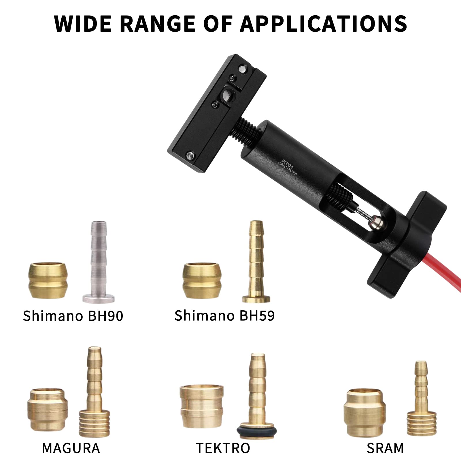 BESNIN 2-in-1 Bike Hydraulic Hose Cutter and Needle Insert Tool - Upgraded Fitting Insertion Driver for Brake Lines & Hydraulic Systems | Perfect for Bicycle Repair, Motorcycle Maintenance & DIY Hydraulic Projects