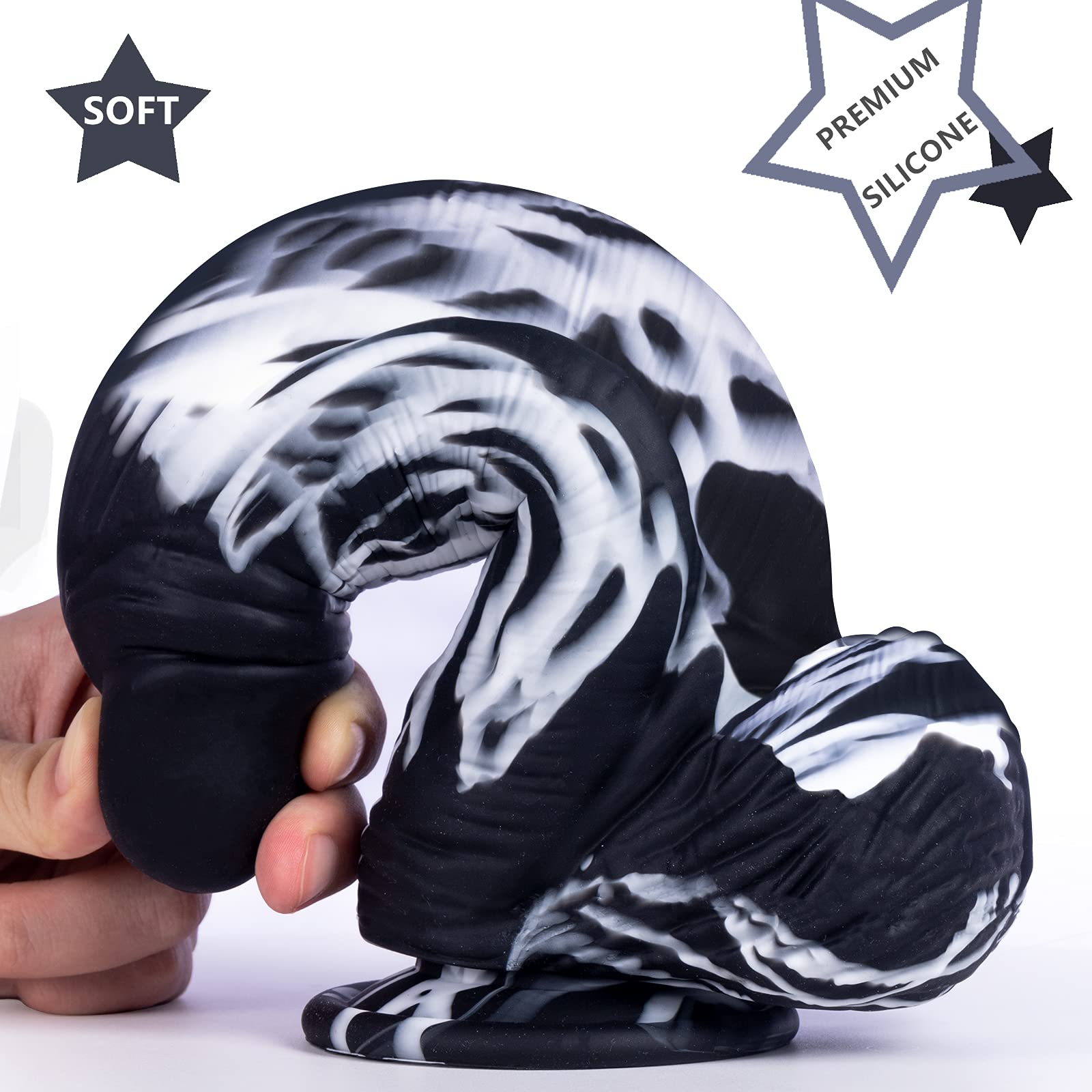 10 Inch Large Silicone Dildo with Strong Suction Cup - 2.68'' Thick Monster Dildo for G-Spot & Anal Stimulation | Hands-Free Sex Toy for Women, Men & Couples | Perfect for Solo Play, Couples Bonding & BDSM Scenes