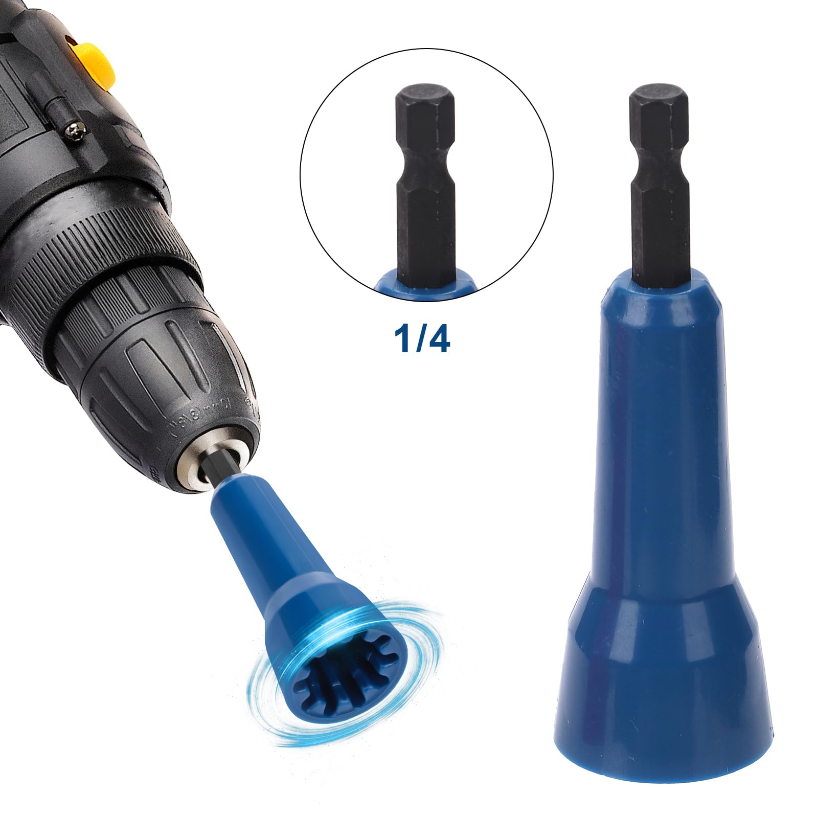 2-Pack Drill Wire Twister Tool - 1/4