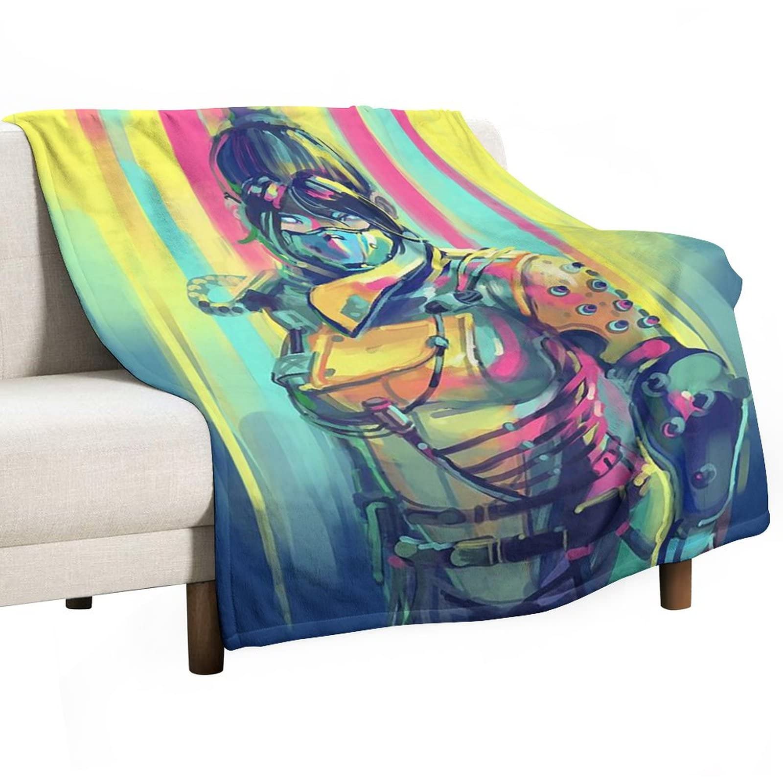 LENSTE Apex Wraith Flannel Blanket - Ultra Soft & Durable Throw Blanket for Couch, Sofa & Bed - Cozy Home Decor for Winter Nights, Movie Time & Camping