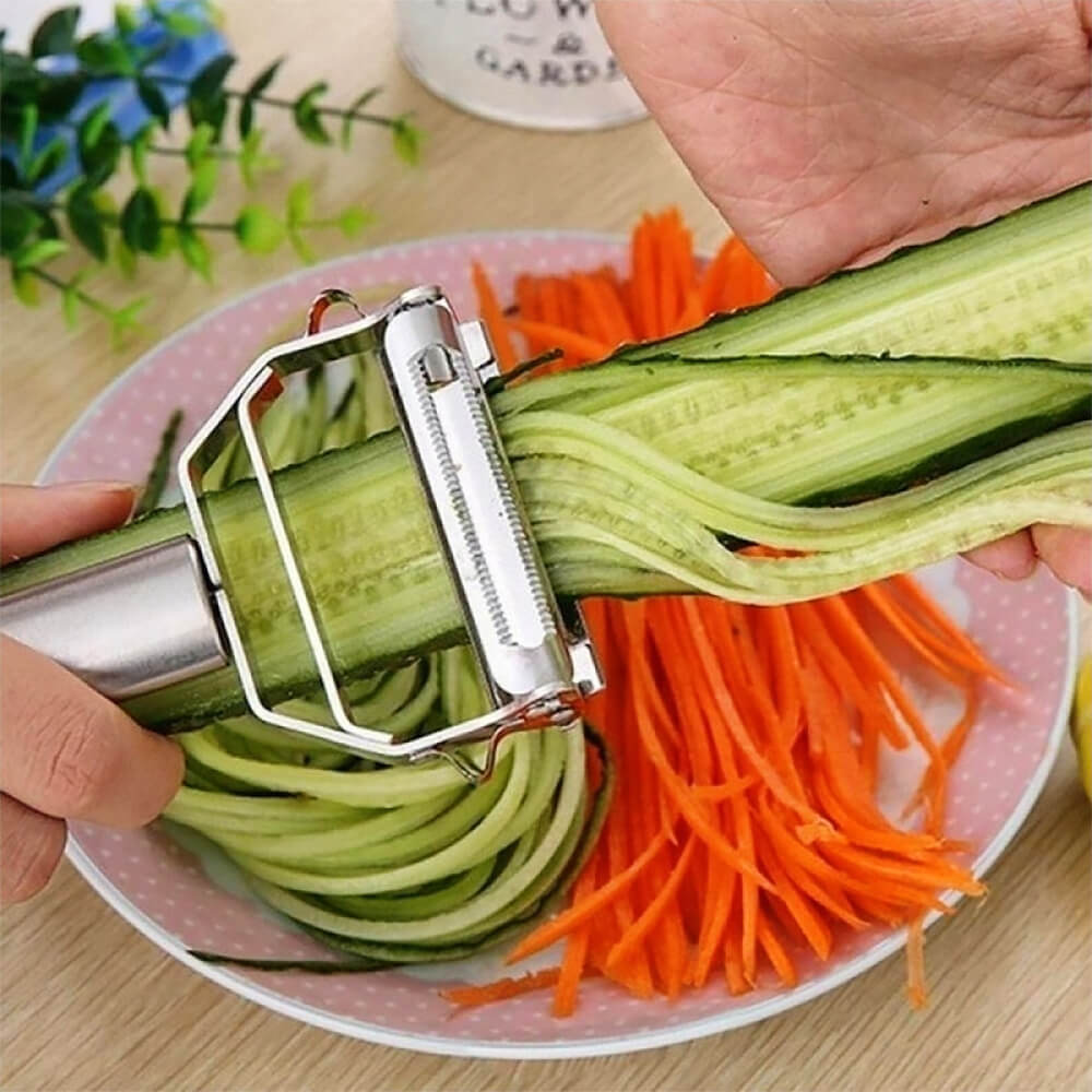 Premium Emilio Stainless Steel Vegetable Peeler - Ergonomic Kitchen Tool for Peeling Potatoes, Carrots & Fruits - Dishwasher Safe & Rust Resistant for Easy Cleaning
