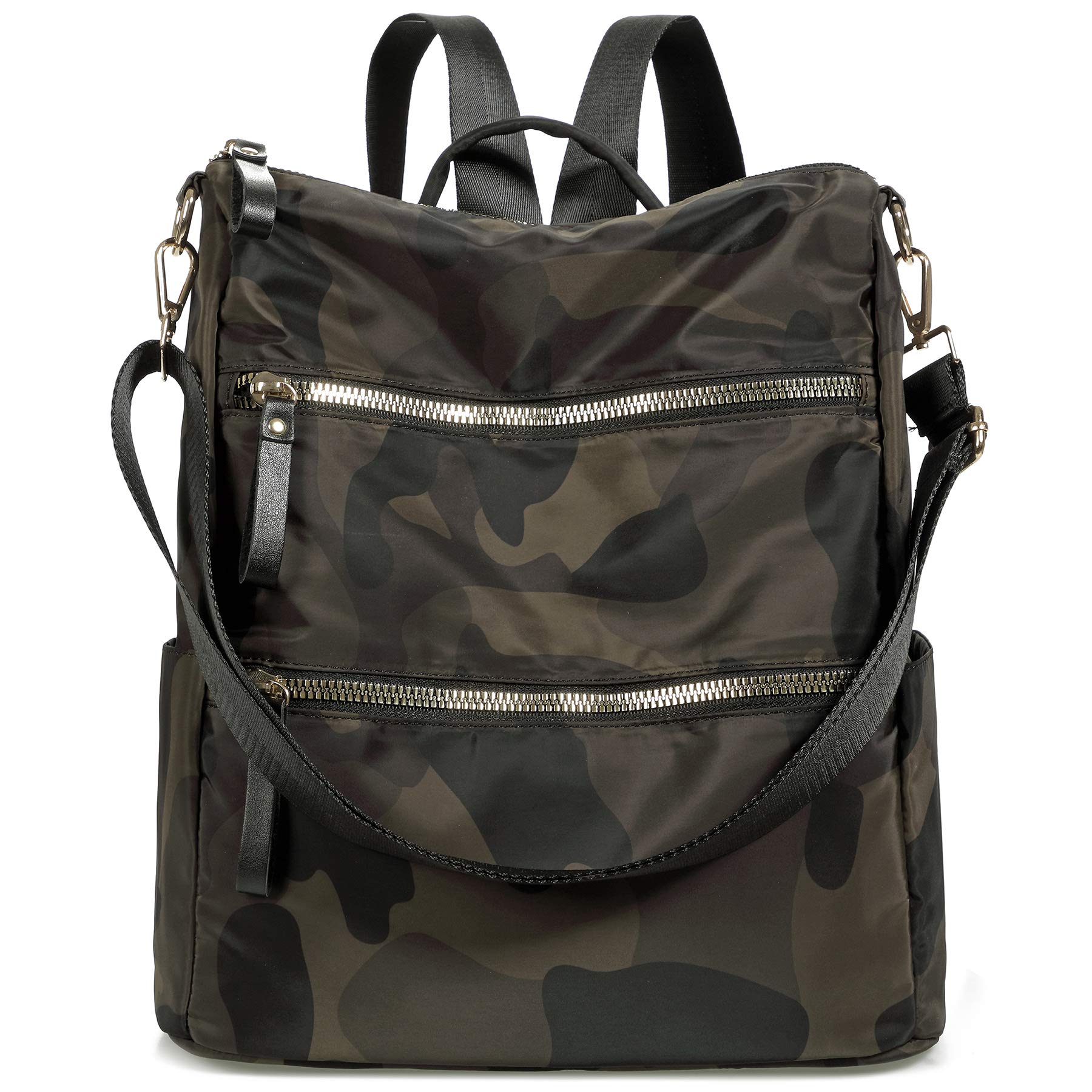 AO ALI VICTORY Women's Anti-Theft Nylon Backpack Purse - Stylish Shoulder Bag & College Bookbag for Travel, School & Daily Use | Lightweight Daypack for Work, Commuting & Casual Outings