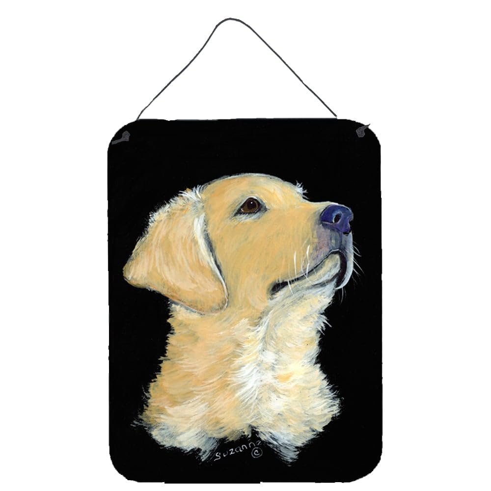 Golden Retriever Metal Wall Art Sign - 12x16 Inch Aluminum Hanging Plaque for Kitchen, Bar, Bathroom & Front Door Decor | Durable Multicolor Home Decoration | Perfect for Pet Lovers & Country Style Interiors