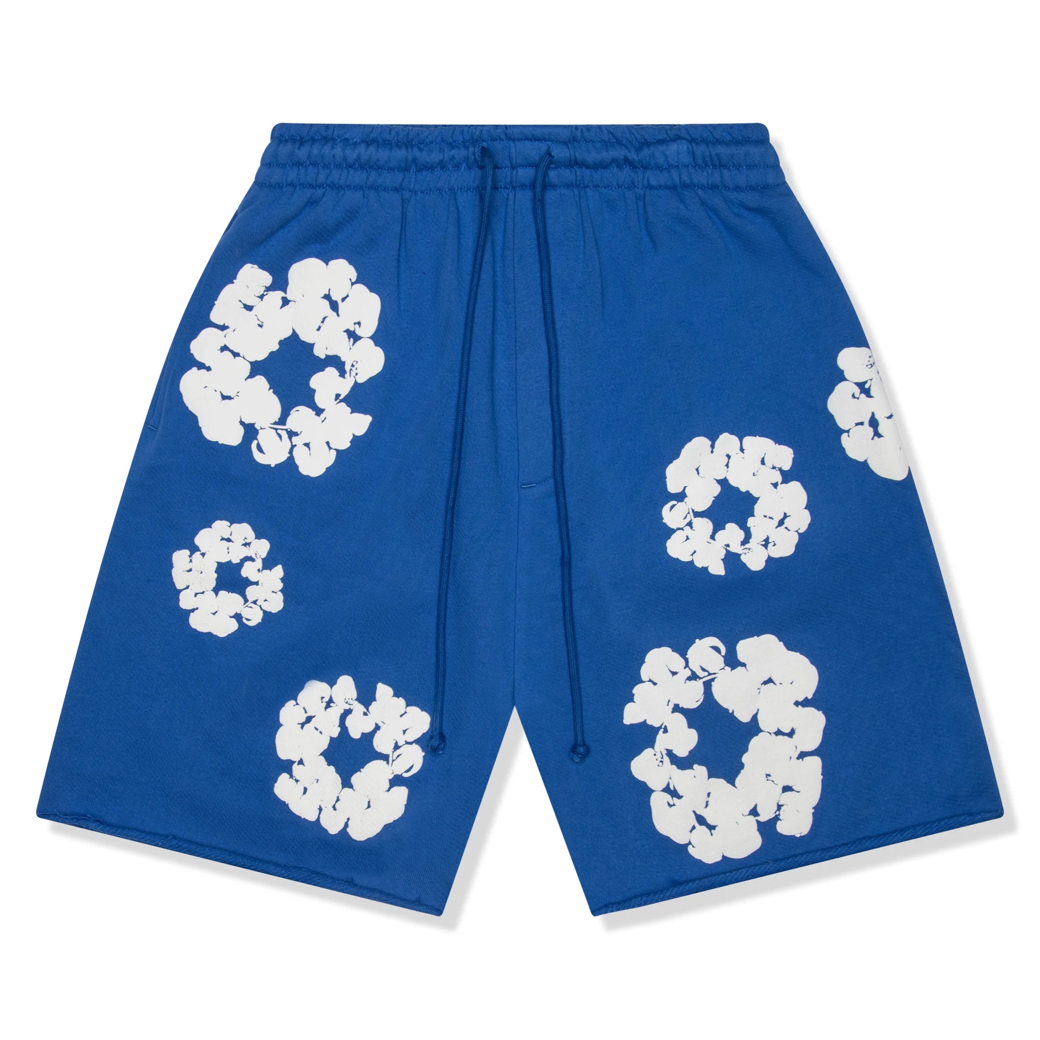 Denim Tears Cotton Wreath Royal Blue Denim Shorts for Men - Casual Summer Streetwear Shorts for Hip Hop Fashion & Urban Style