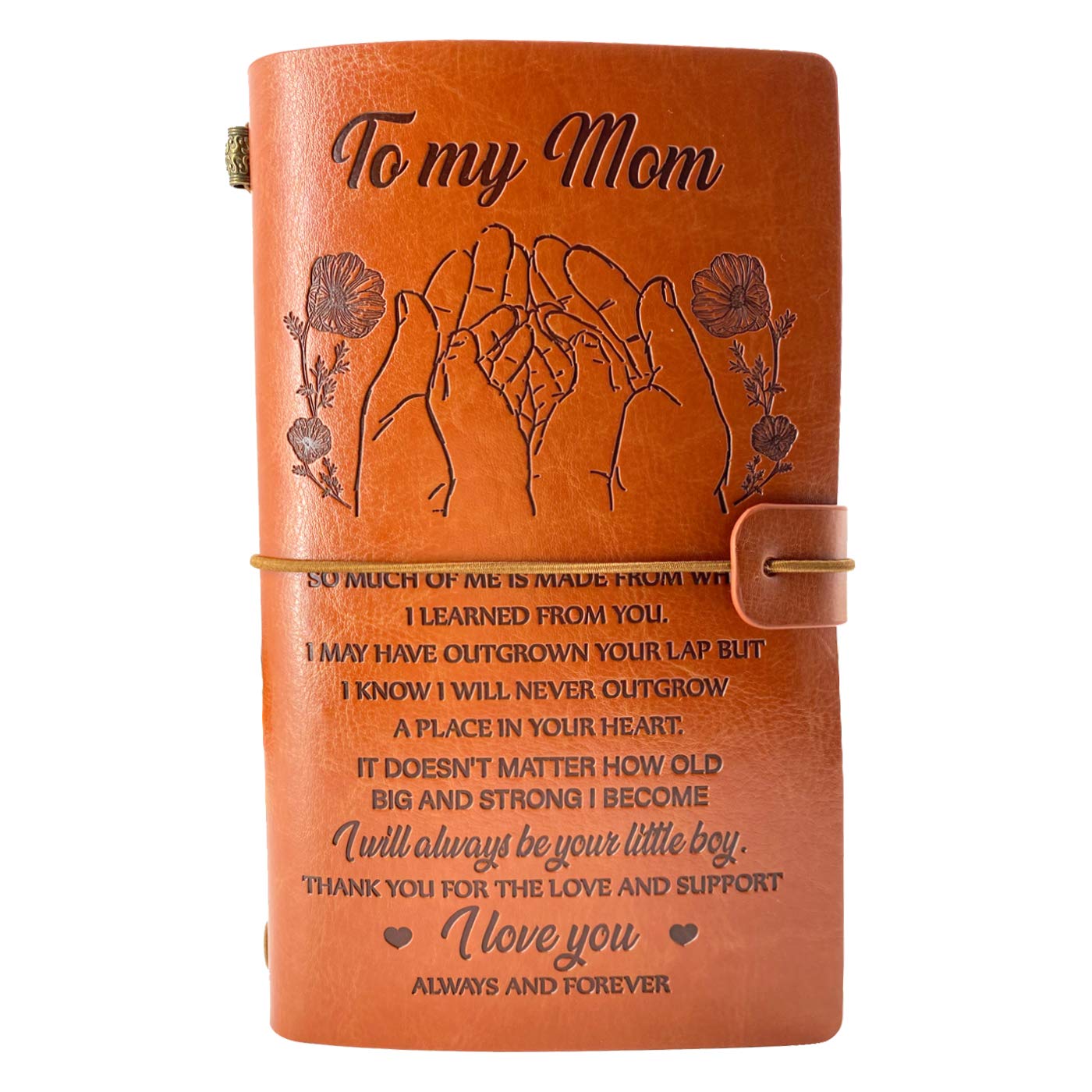 Premium Leather Journal for Mom - Thoughtful Mother's Day Gift from Son, Christmas Present, 40th/50th Birthday Keepsake | Perfect for Journaling, Memory Keeping & Special Occasions
