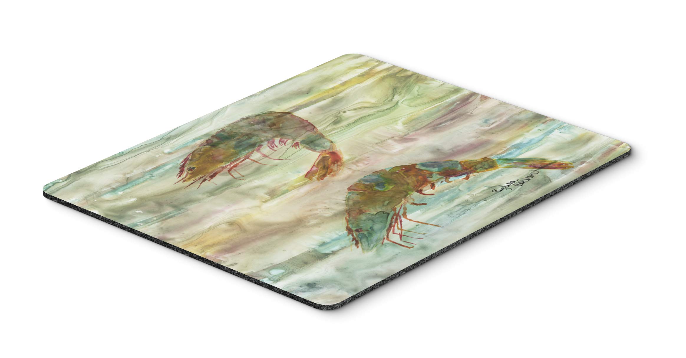 Caroline's Treasures SC2014MP Shrimp Sunset Mouse Pad - Large Washable Non-Slip Desk Mat for Home Office, Gaming & Computer Work | Perfect for Laptops, Hot Pads & Trivets | Ideal Workspace & Kitchen Decor
