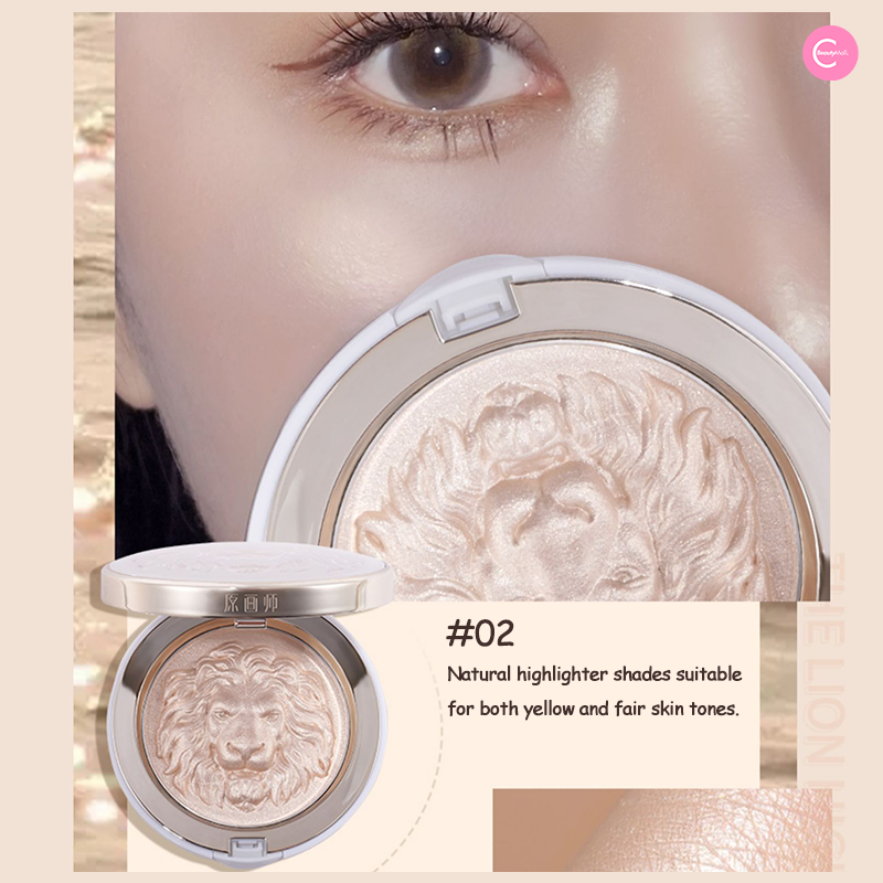 ORIGINAL ARTIST Lion Ginger Highlight Powder - Vegan & Cruelty-Free Shimmer Makeup for Cheeks & Face - Perfect for Everyday Glow & Special Occasions