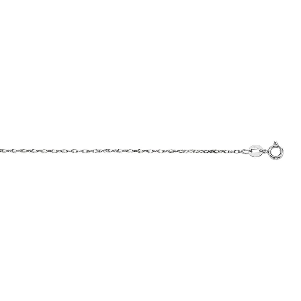 14K Gold 0.85mm Machine Rope Chain Necklace - Durable Carded Jewelry for Men & Women - Perfect for Everyday Wear, Gifts & Special Occasions
