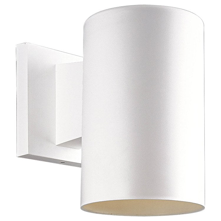 5 Pack Cylindrical Single Light Polypropylene Wall Lantern - Outdoor Porch Light Fixtures for Patio, Garden, and Entryway Lighting