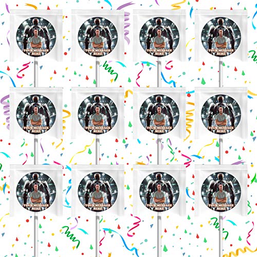 Real Steel Themed Party Favors - 12 Pack Lollipop Decorations for Birthday, Baby Shower & Movie Night Events