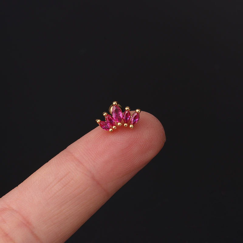 20G Cartilage Tiny Stud Earrings - Opal Stud Earrings for Women | Perfect for Daily Wear, Parties & Gifts | HSPJ287