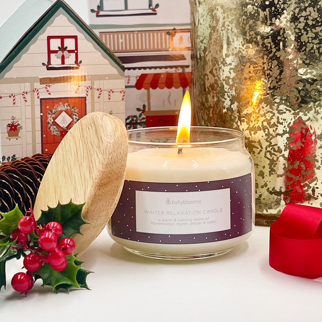 Winter Relaxation Scented Candle - Aromatherapy for Stress Relief & Cozy Home Ambience | Perfect for Meditation, Bath Time & Holiday Decor