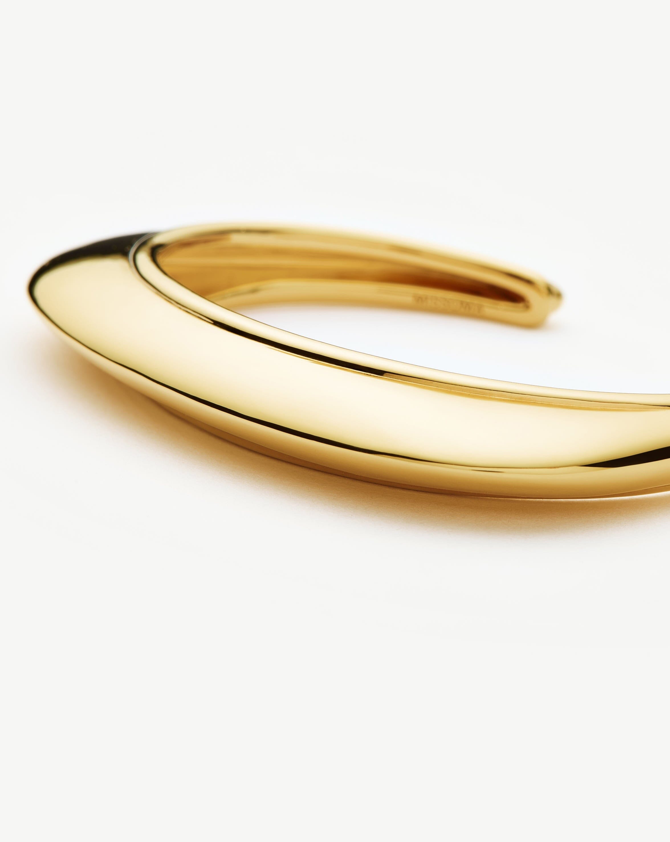 Hera Dome Statement Cuff Bracelet - 18k Gold Plated Elegant Jewelry for Women | Perfect for Parties, Weddings & Special Occasions