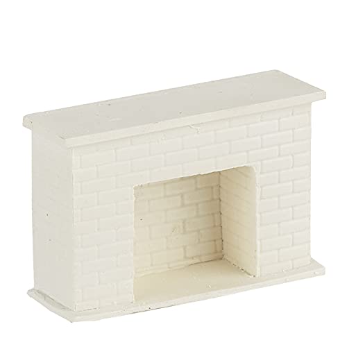 FactoryDirectCraft Faux Brick Fireplace - Miniature Dollhouse Decor | Perfect for Dollhouse Miniatures, DIY Projects & Home Decor