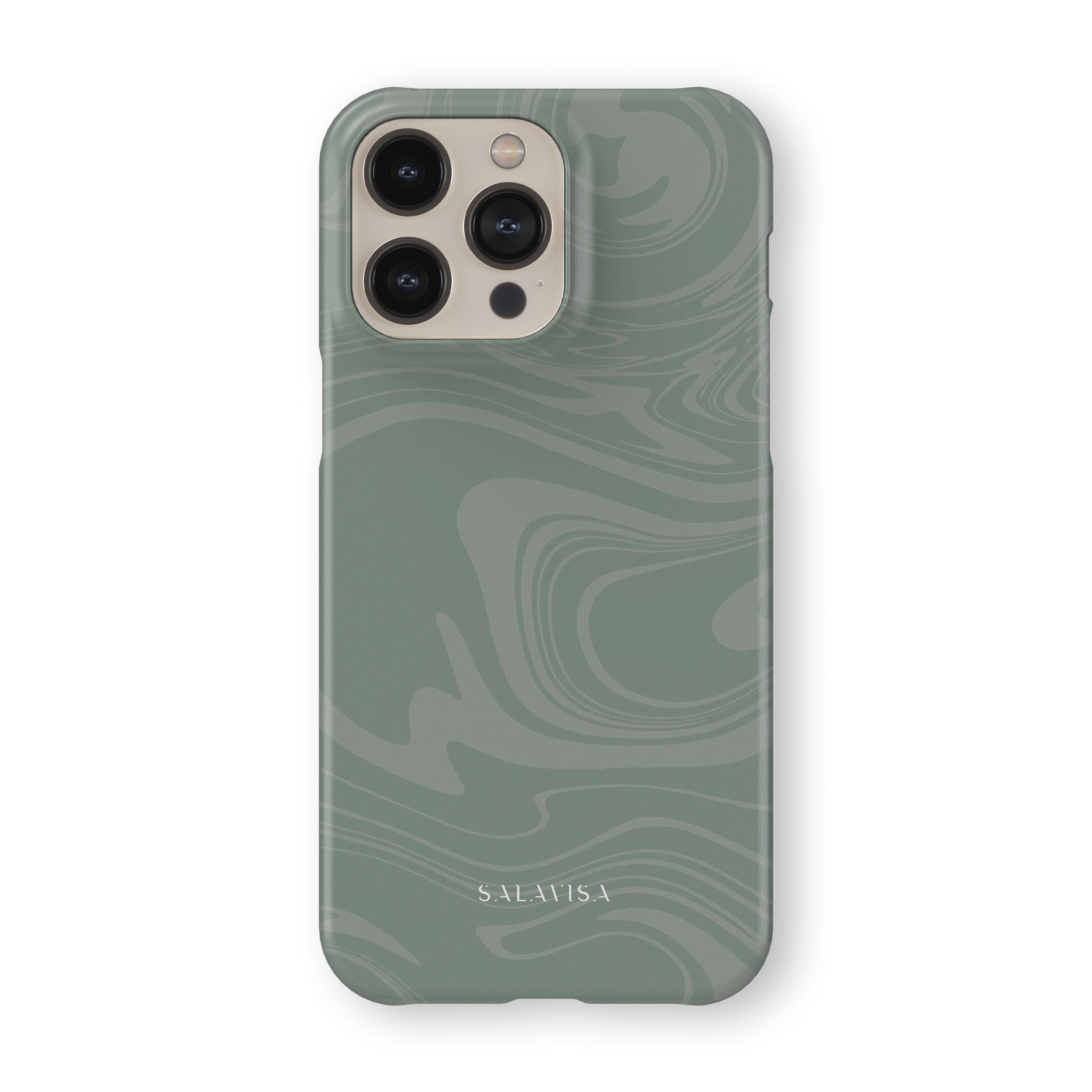 Eco-Friendly Light Green Swirl Phone Case - Shockproof Protective Cover for iPhone & Android | Perfect for Outdoor Activities & Daily Use