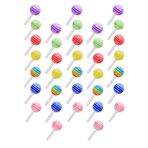 FRCOLOR 50pcs Lollipop Resin Nail Art Charms - Colorful 3D Candy Nail Decor for Nail Art, Jewelry Making & DIY Crafts - Perfect for Manicures, Nail Salons, and Gift Giving
