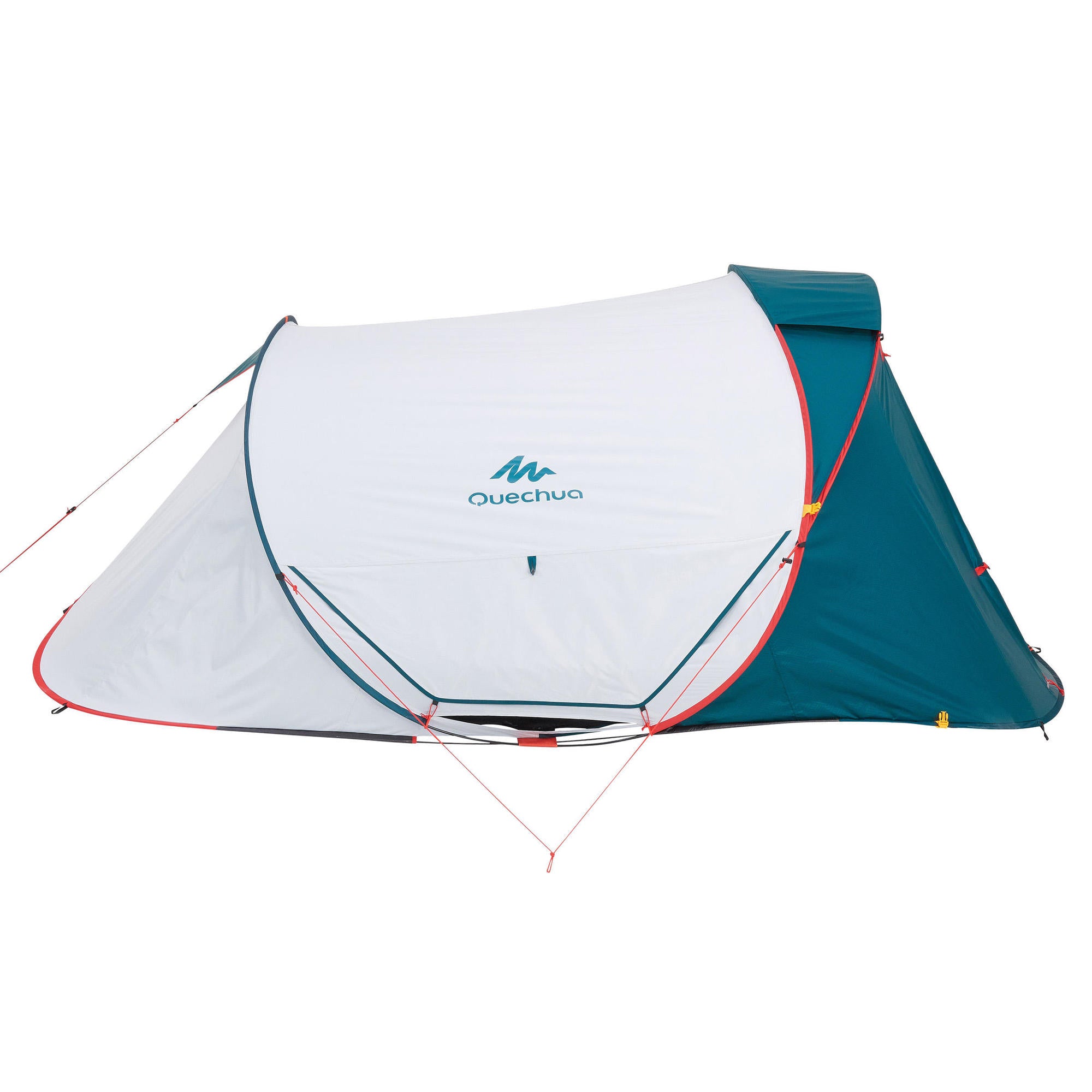 Quechua 2 Second XL Fresh & Black Waterproof Pop Up Camping Tent for 3 Person - Instant Setup for Hiking, Backpacking & Outdoor Adventures