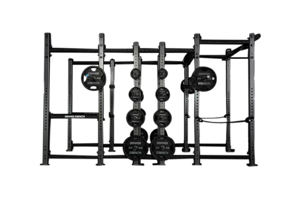 Hammer Strength HD Athletic NX Power Combo Rack - Heavy Duty Gym Equipment for CrossFit, Powerlifting & Home Workouts