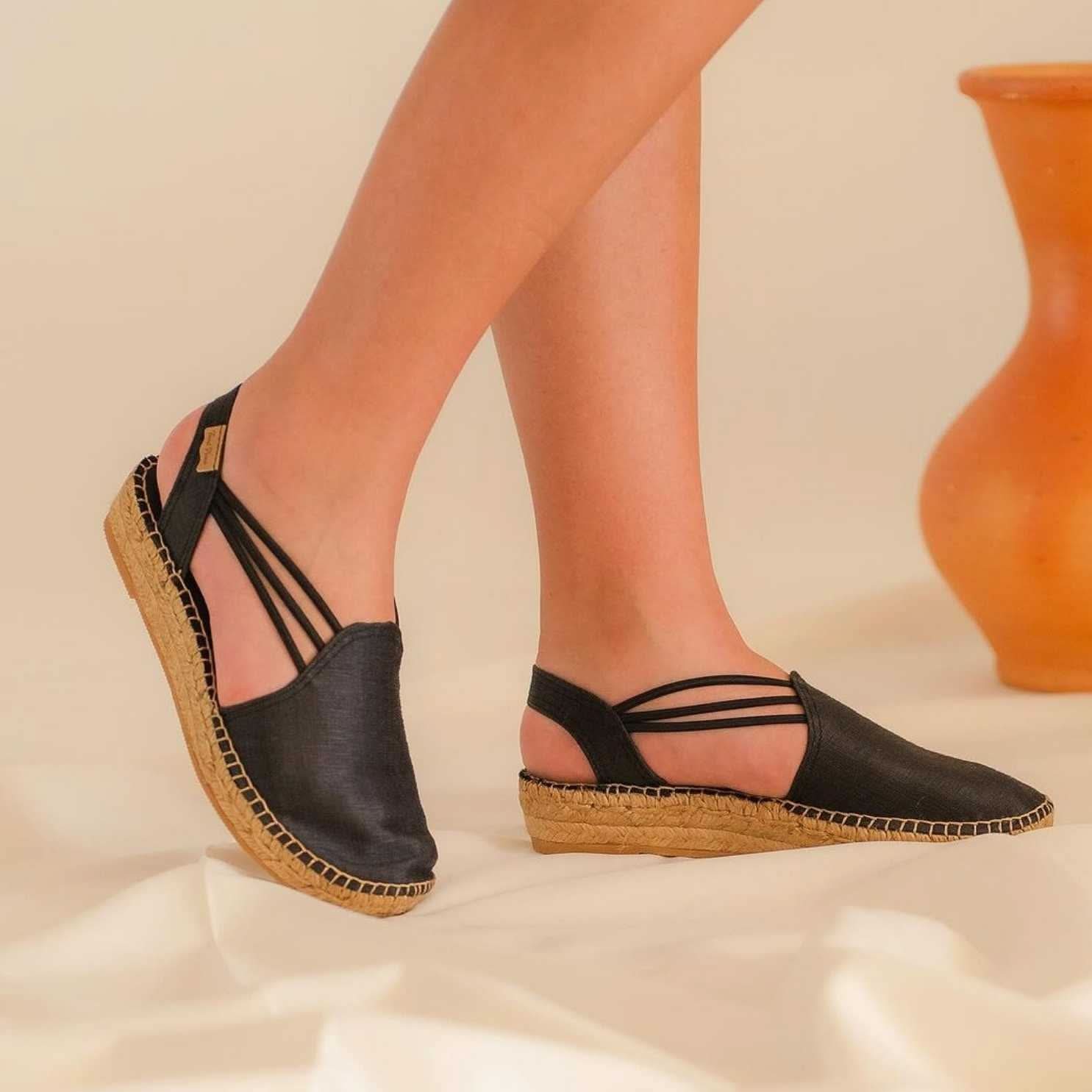Women's Basic Silk Wedge Espadrille Shoes - Comfortable Summer Sandals for Beach, Wedding & Casual Outings
