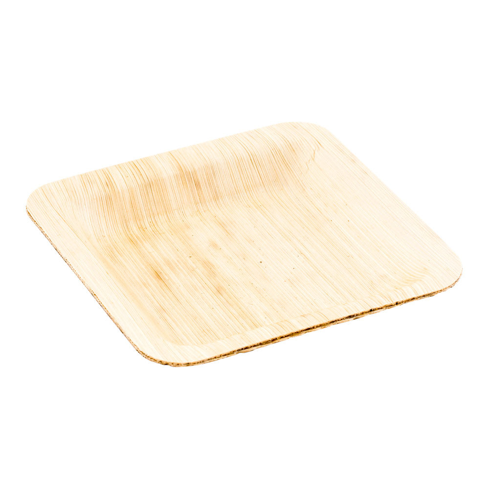 100-Pack Square Leaf Plates 3.6