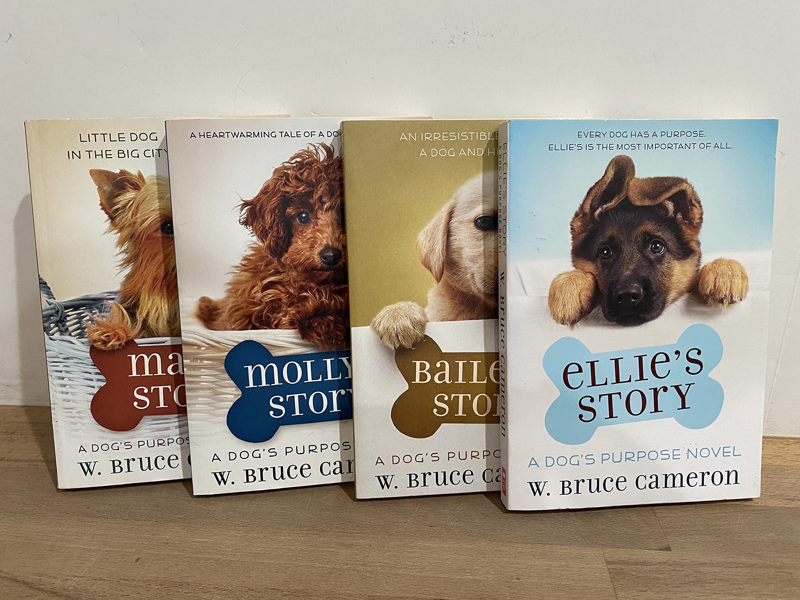 Puppy Tales: A Dog's Purpose 4-Book Boxed Set - Ellie's Story, Bailey's Story, Molly's Story, Max's Story | Heartwarming Dog Books for Kids & Adults | Perfect for Family Reading & Dog Lovers