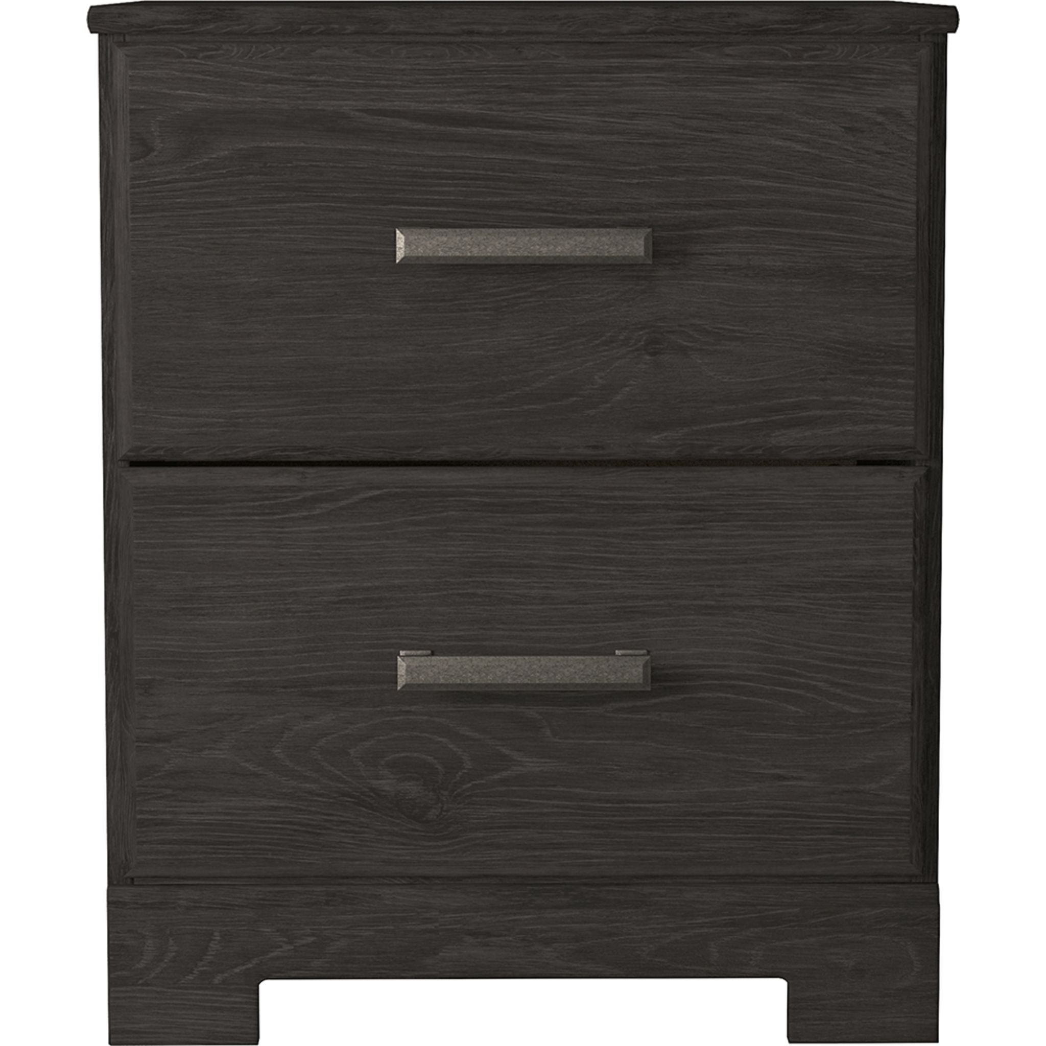 Belachime Modern Nightstand with Drawer - Black Wood Bedside Table for Bedroom, Living Room, or Office - Compact Storage Cabinet with Sleek Design