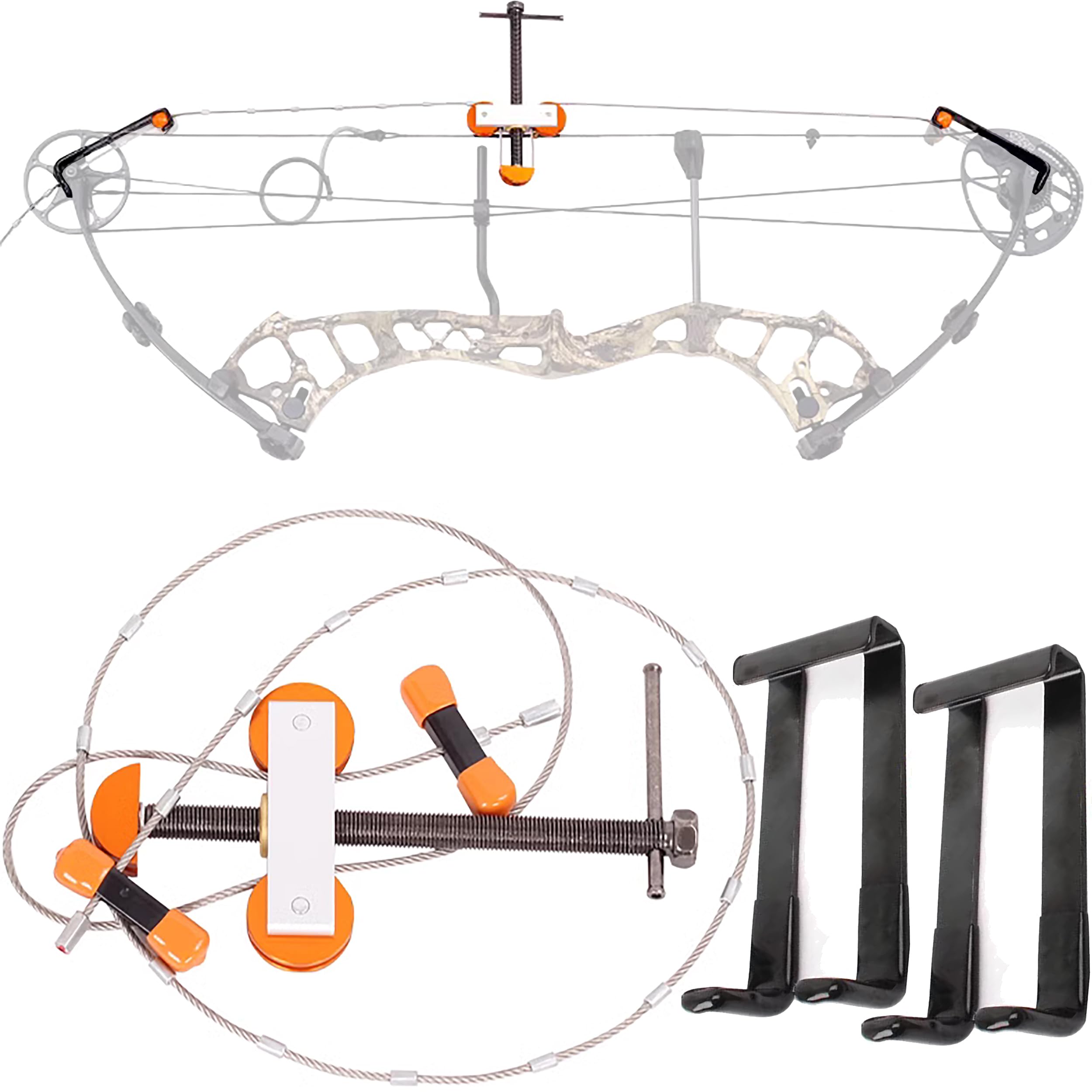 **Universal Aluminum Compound Bow Press - Portable Hunting Bow Press Tool for Archery, String Replacement & Bow Opener | Perfect for DIY Bow Maintenance & Hunting Accessories**