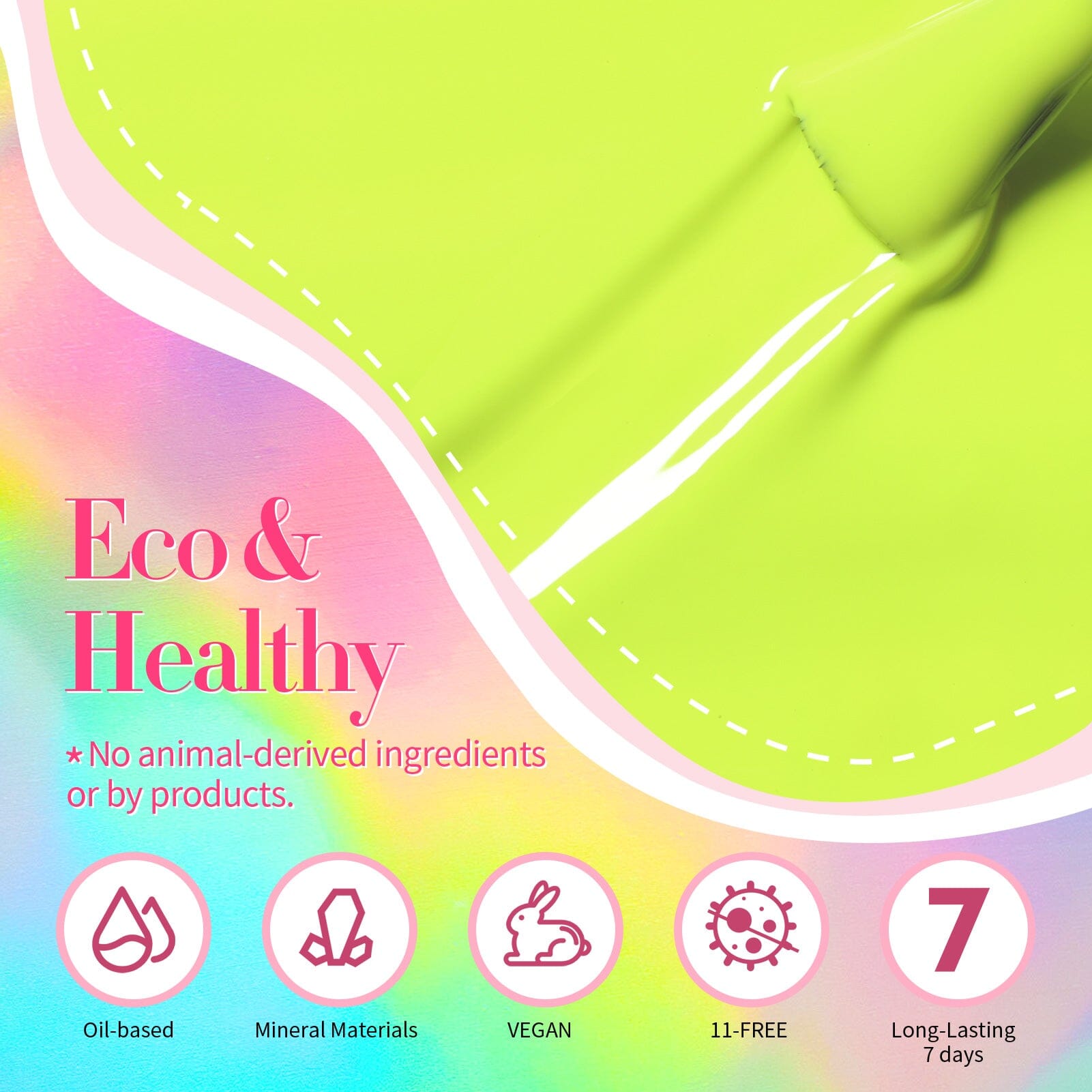 Vibrant Neon Nail Polish Set - 6 Fluorescent Colors (10ml Each) for Party, Summer & Festival Nail Art - USA Shipping Only