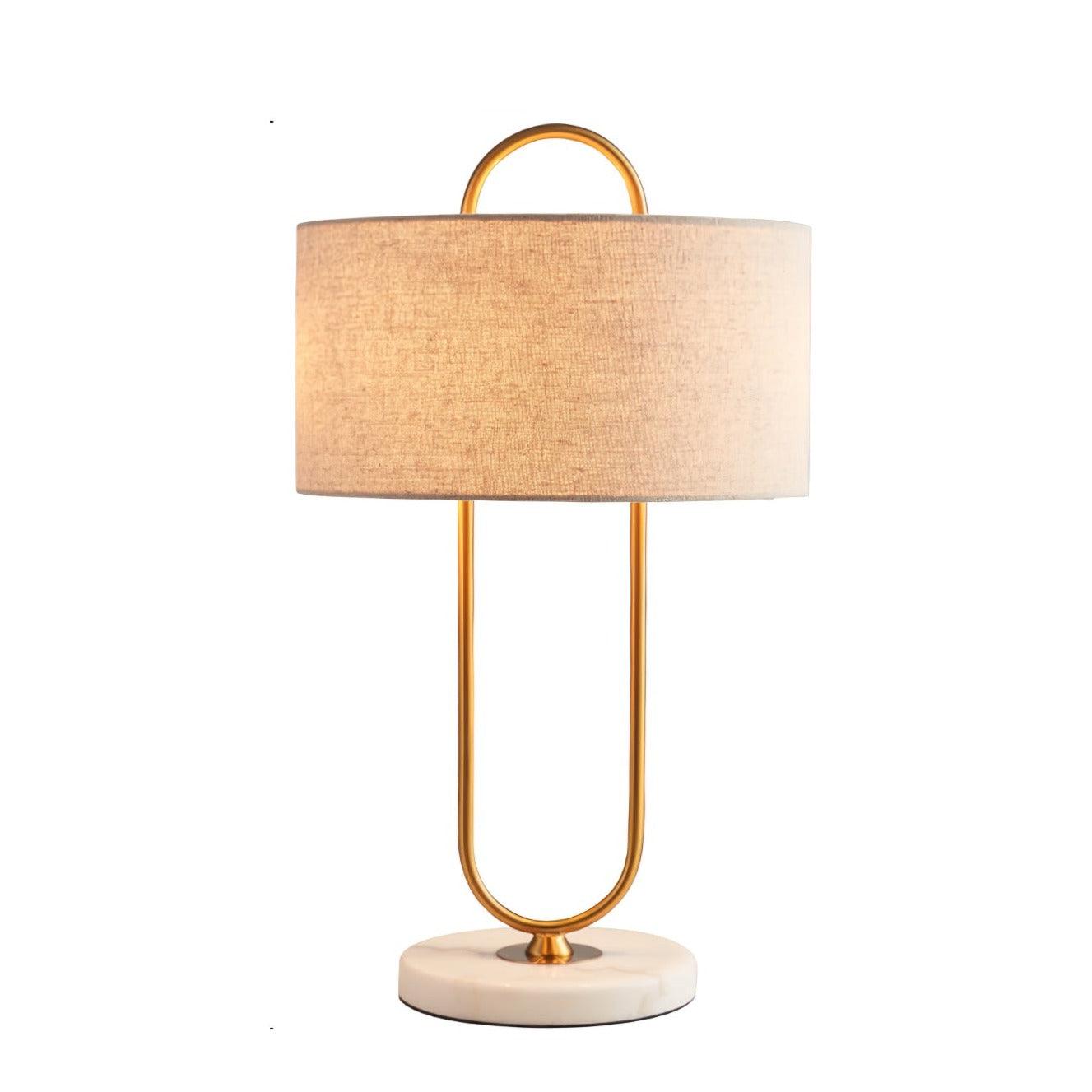 Warner Modern Table Lamp - Stylish LED Nightstand Light for Bedroom, Living Room & Office - Energy Efficient & Adjustable Brightness
