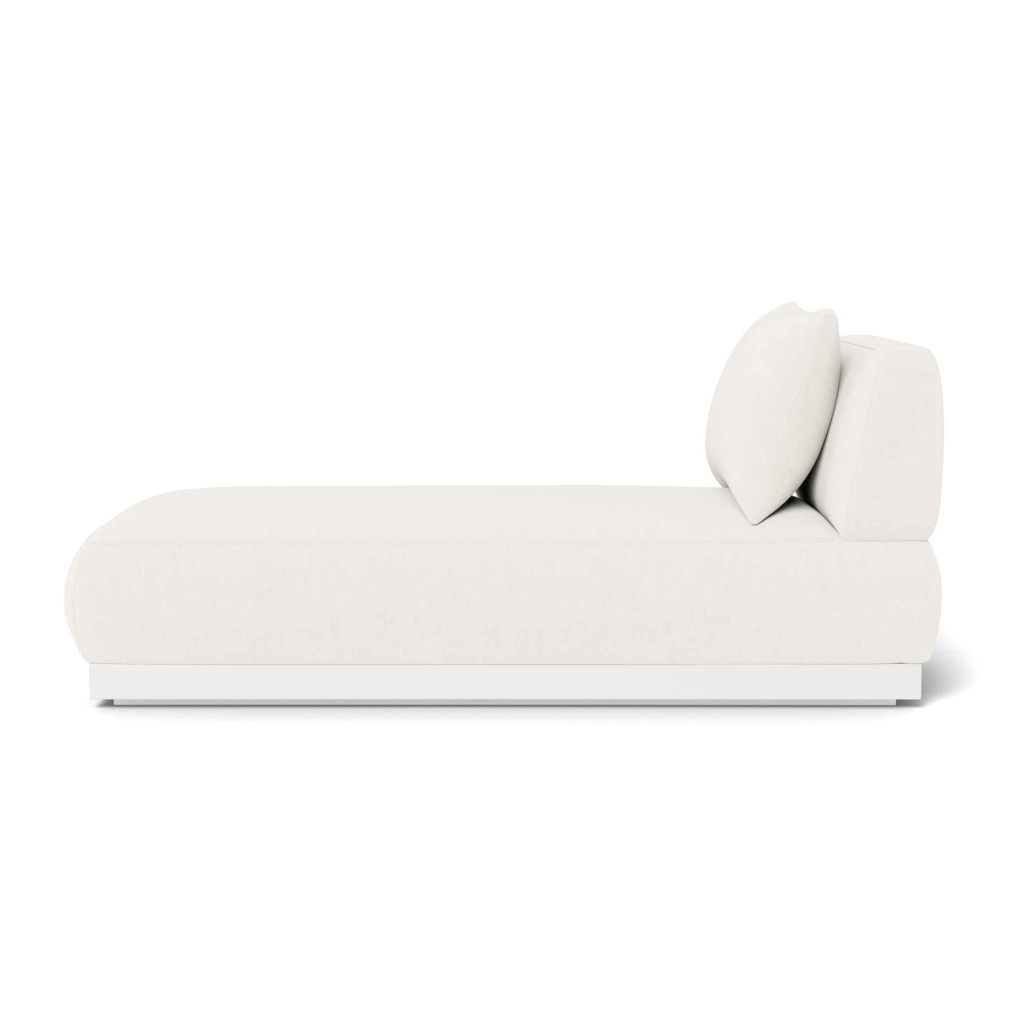Luxury Amalfi Armless Chaise Lounge Chair - Modern Accent Furniture for Living Room, Bedroom, or Patio - Perfect for Relaxing, Reading, and Sunbathing