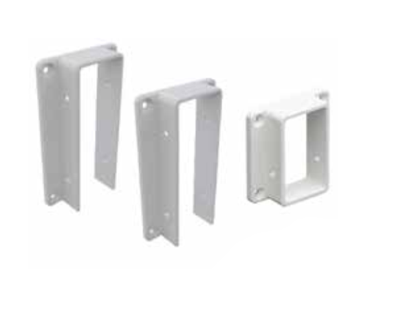 3 Pack Heavy Duty Wall/Post Brackets for Slat Top PVC Fencing - Secure Fence Installation for Backyard, Garden & Patio