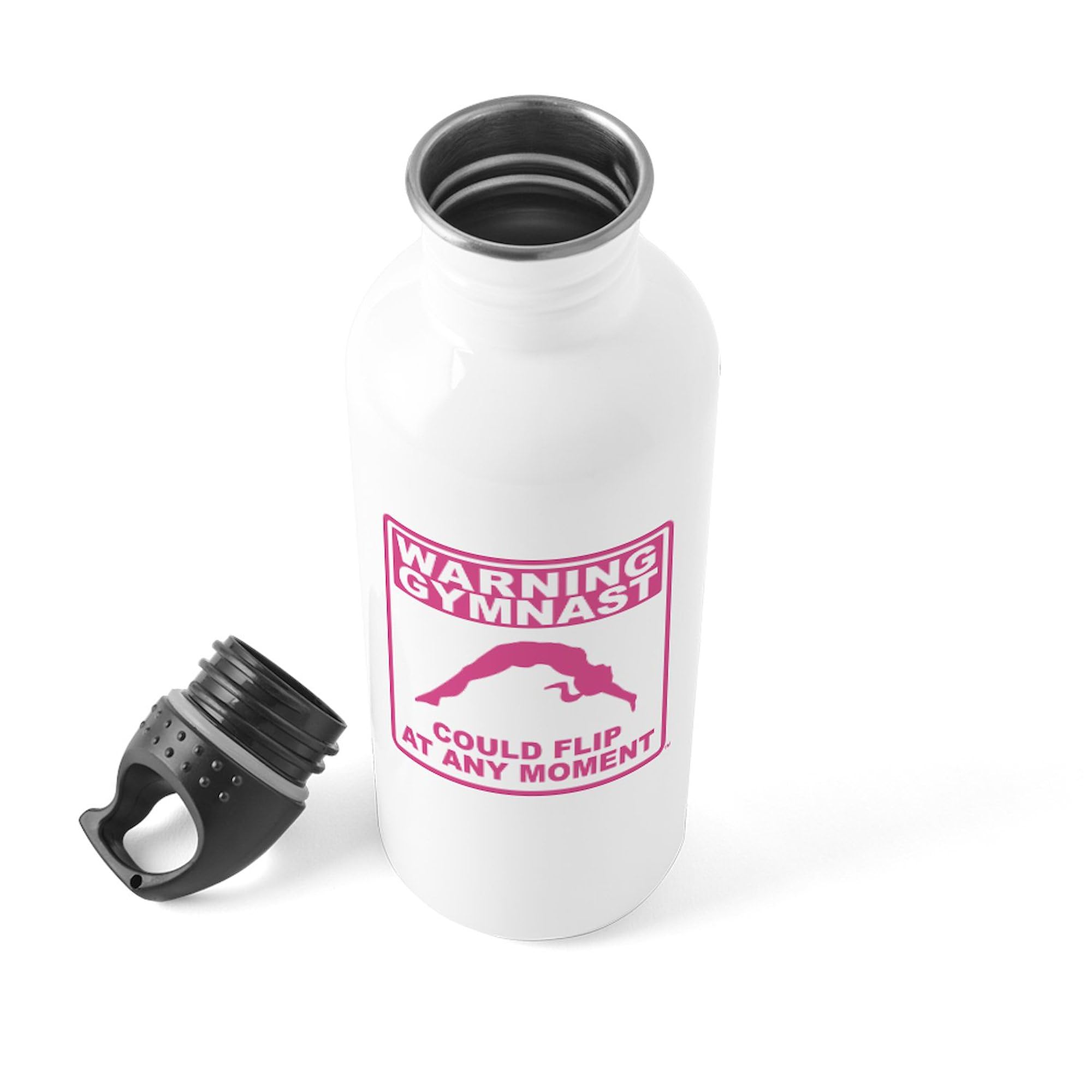 Stainless Steel Water Bottle 1.0L (34 oz) - Gymnast Design, Durable & Leak-Proof - Perfect for Gym, Sports & Outdoor Activities