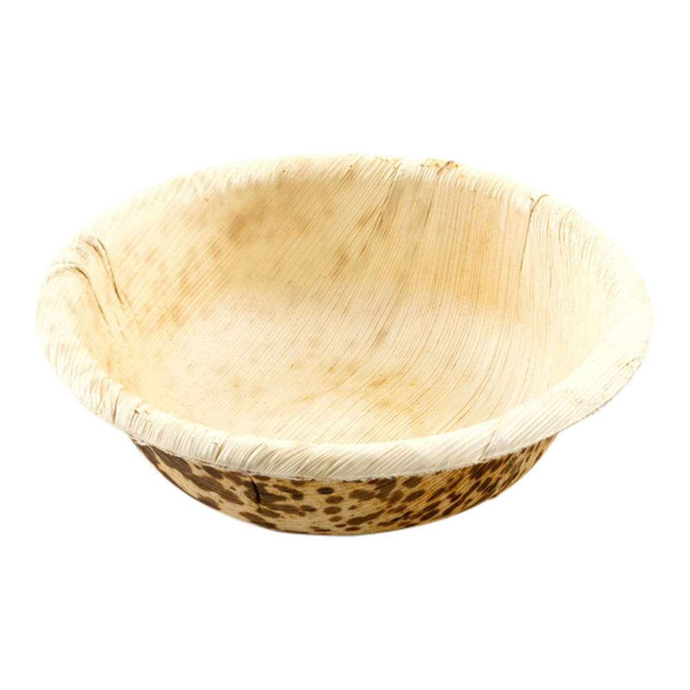 50 Pack 7 oz Round Natural Bamboo Bowls & 100 Pack 3.5