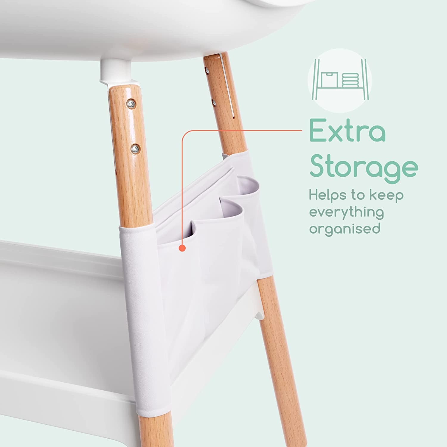 Premium Baby Diaper Changing Station - Portable & Foldable for Nursery, Travel & On-the-Go - Waterproof Pad with Safety Straps & Storage Pockets - Ideal for Newborns & Toddlers at Home, Daycare or Vacation