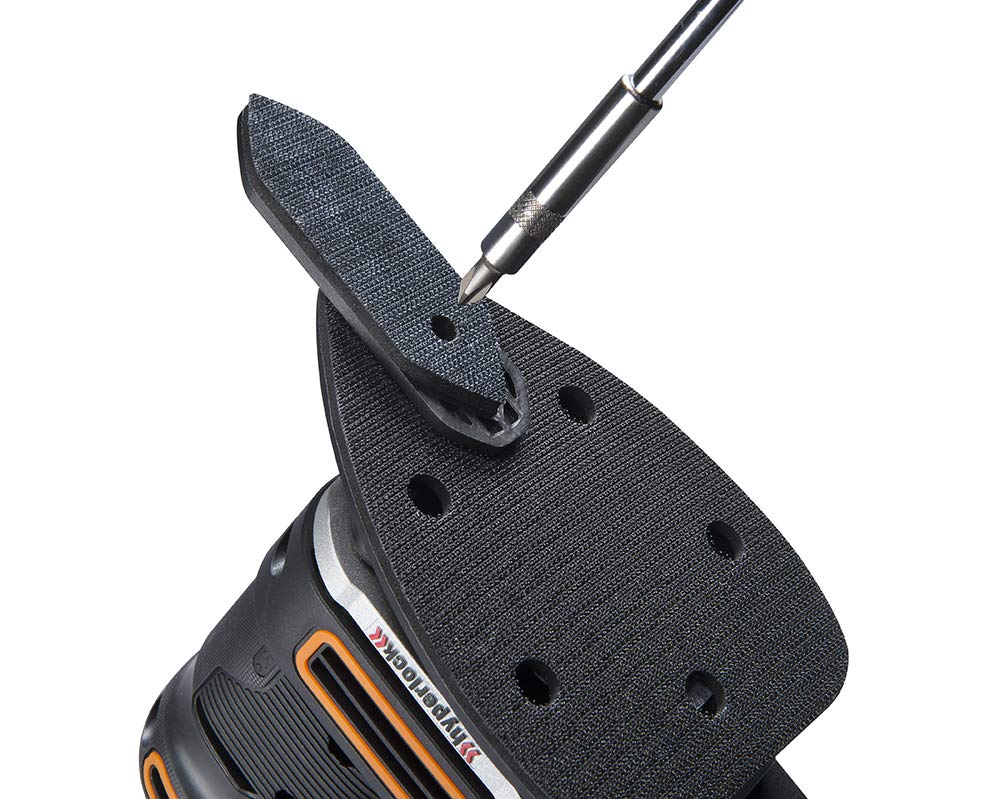 WORX 20V Cordless Random Orbital Sander - 5-in-1 Multi-Sander with Battery & Charger (WX820L) - Perfect for Woodworking, Sanding Furniture, DIY Projects & Home Renovation
