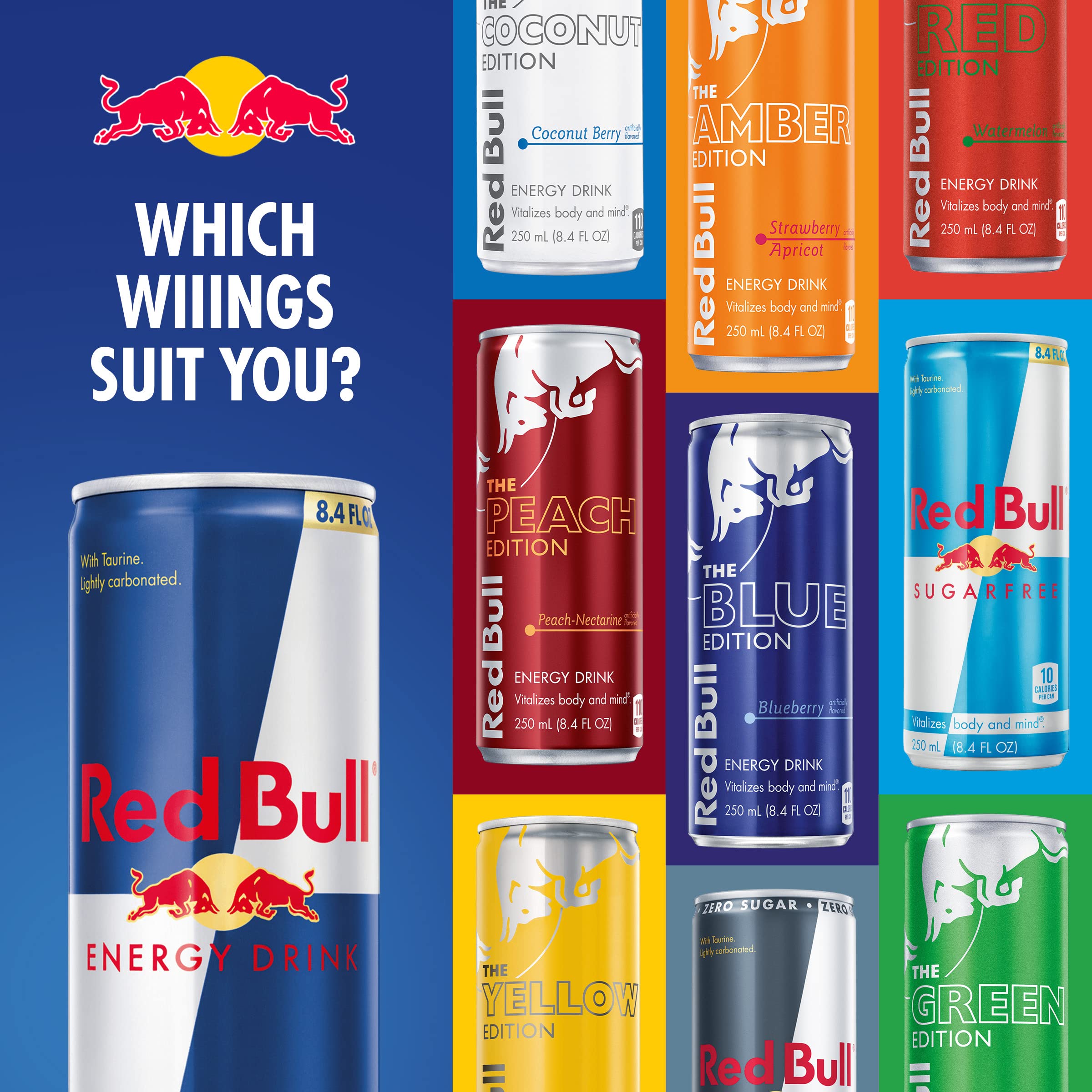 Red Bull Zero Sugar Energy Drink, 12 Fl Oz (Single Can) - Perfect for Workouts, Gaming & All-Night Study Sessions