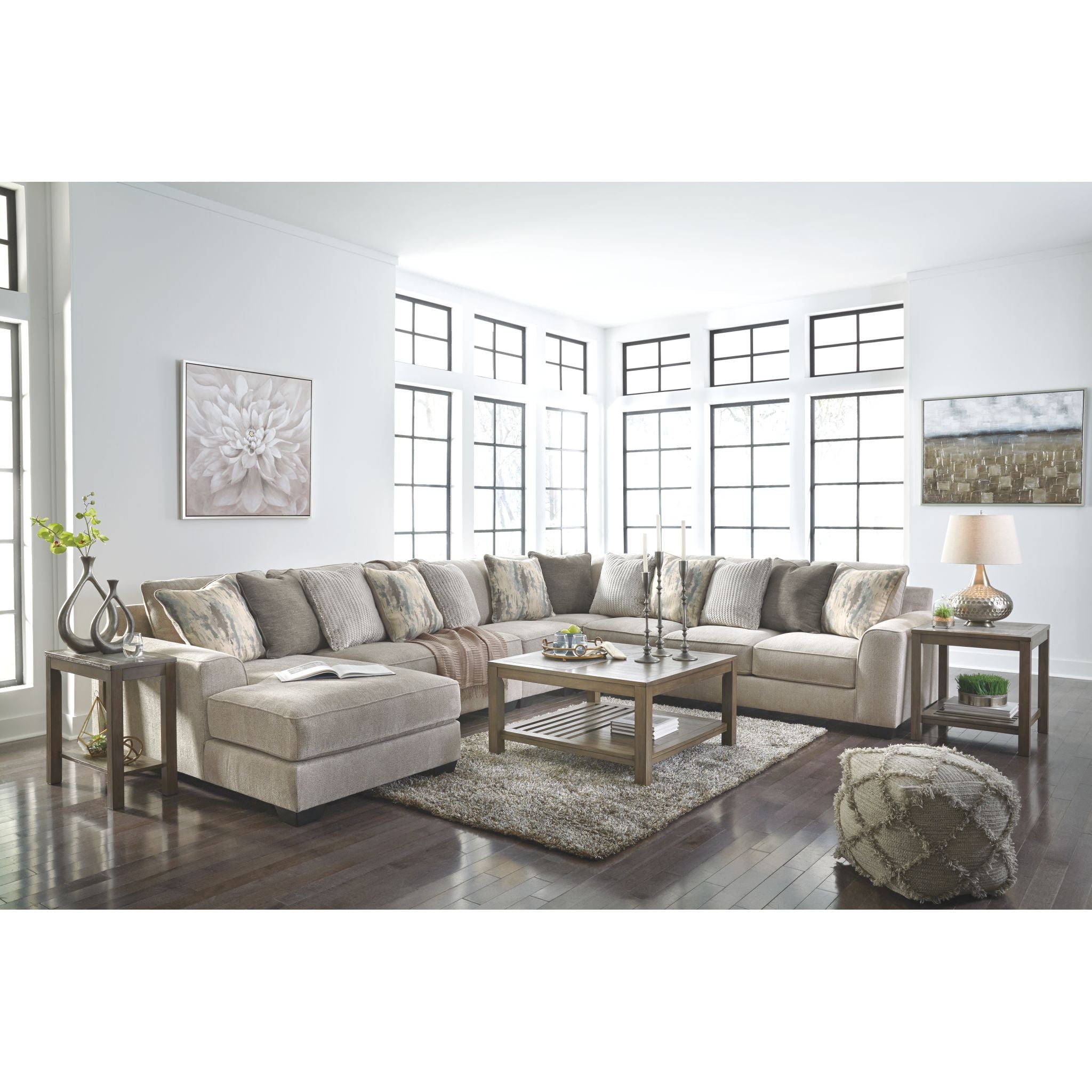 Ardsley 5-Piece Sectional Sofa with Chaise Lounge - Modern L-Shaped Living Room Furniture for Small Spaces, Apartment & Family Home Comfort