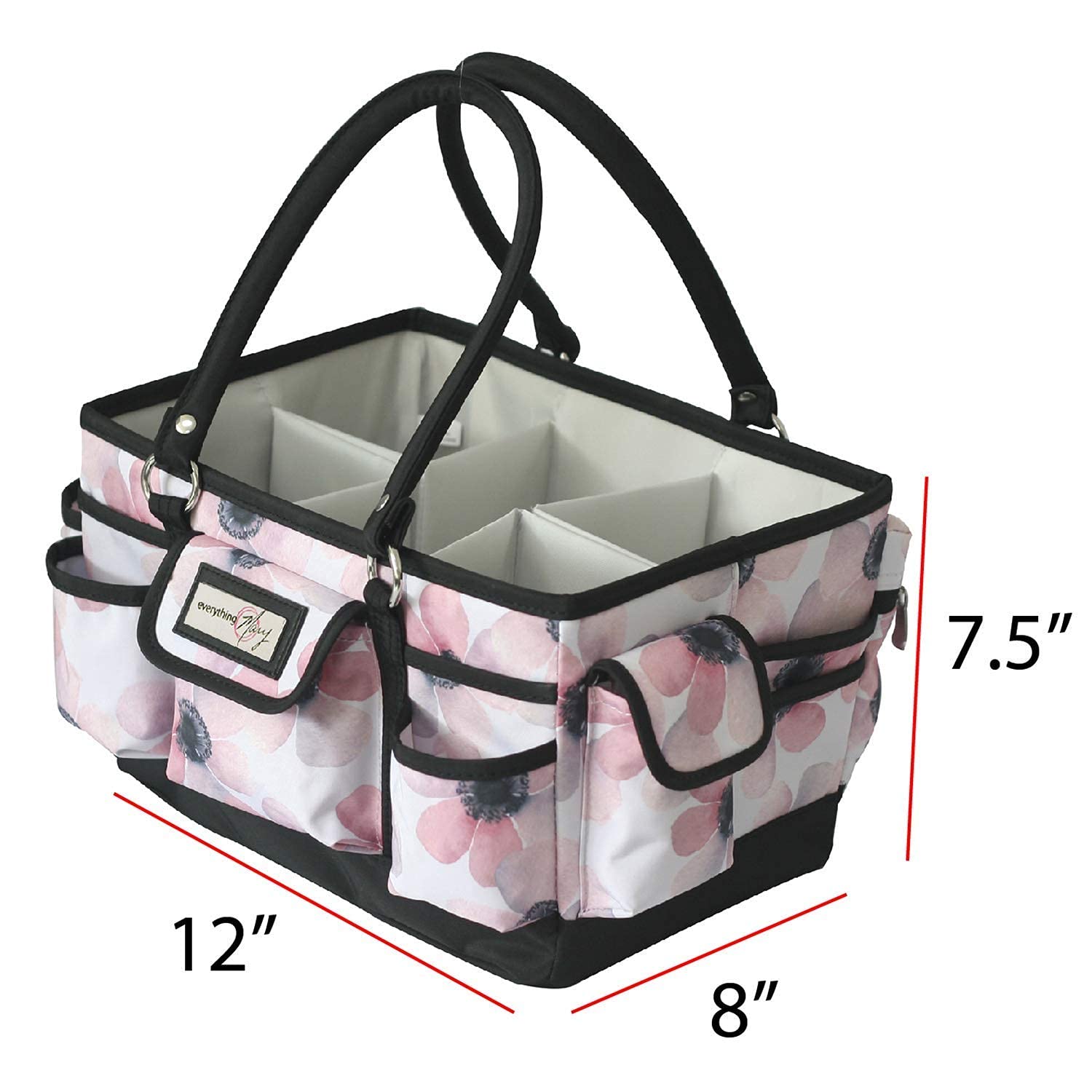 Everything Mary Deluxe Collapsible Storage Organizer with Handles - Multi-Purpose Foldable Tote for Diapers, Toys, Office Supplies & Home Organization | Perfect for Nursery, Travel, Craft Room & Daily Essentials