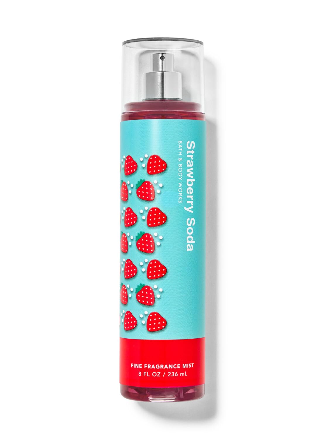 Bath & Body Works Strawberry Soda Fine Fragrance Body Spray Mist 8 oz - Refreshing & Long-Lasting Fragrance for Women, Perfect for Daily Use, Gym, Work & Special Occasions