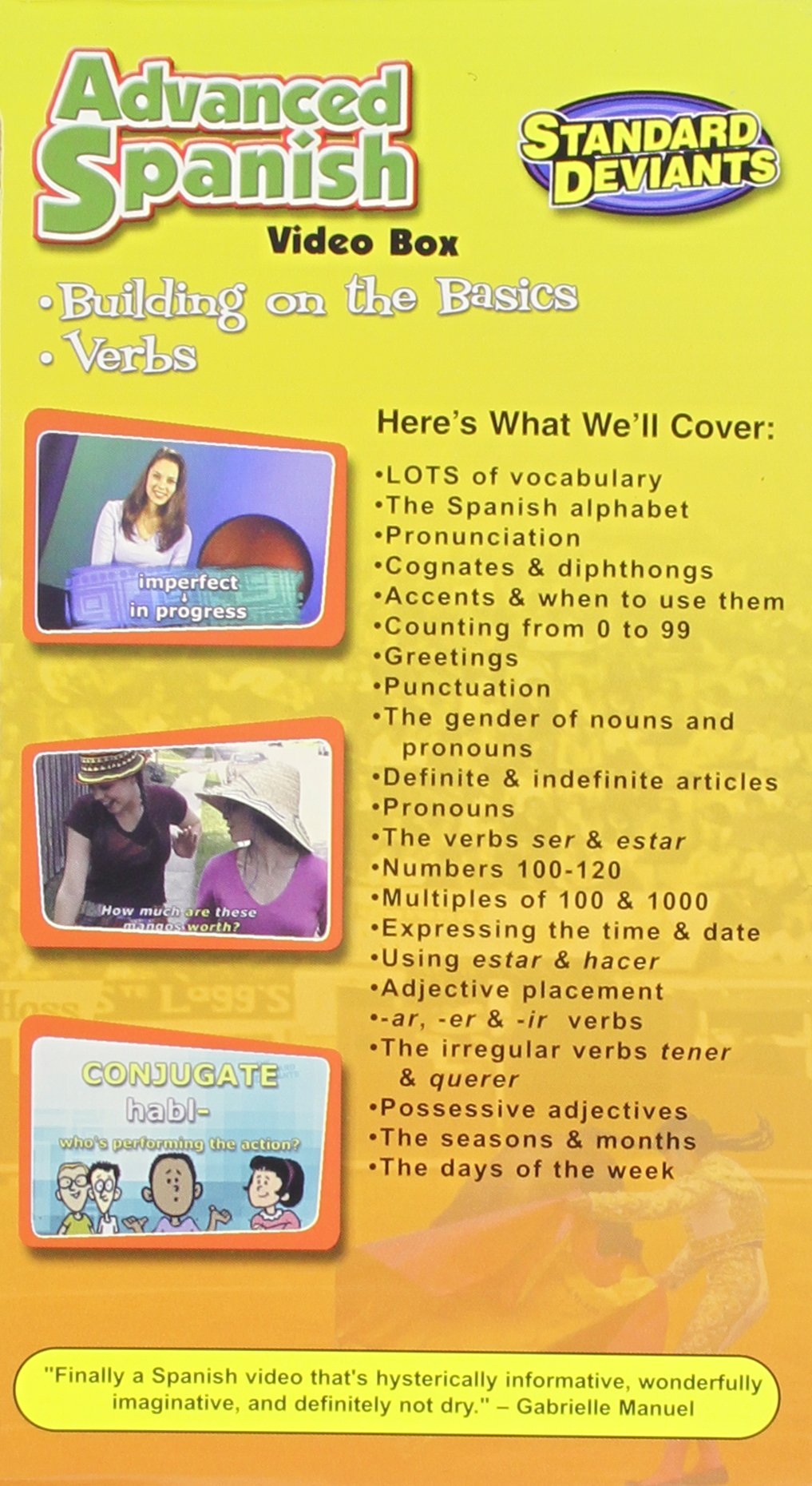 Advanced Spanish Learning Video Box Set - VHS for Beginners & Intermediate Students | Perfect for Home Study, Classroom Use & Language Immersion