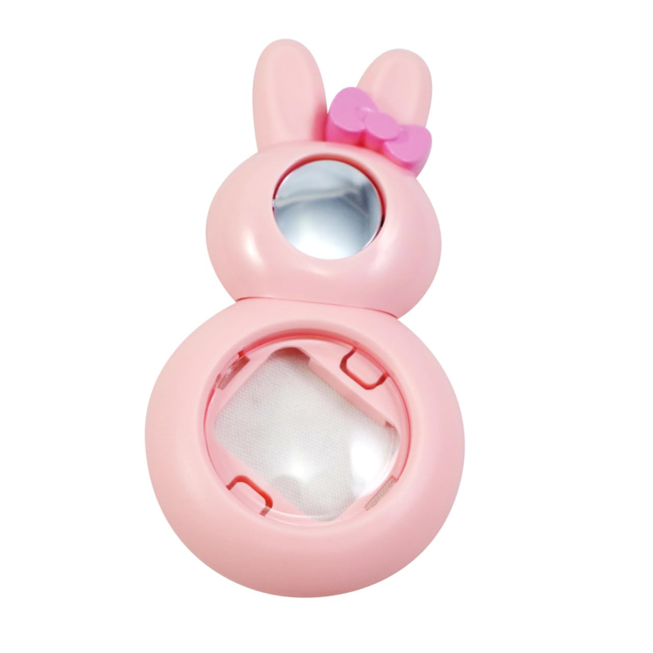 HOMSFOU 2-Pack Rabbit Design Selfie Mirror Lens for Instax Mini 7/8 Camera - Pink Stylish Portrait Accessory for Travel, Parties & Social Media Photography