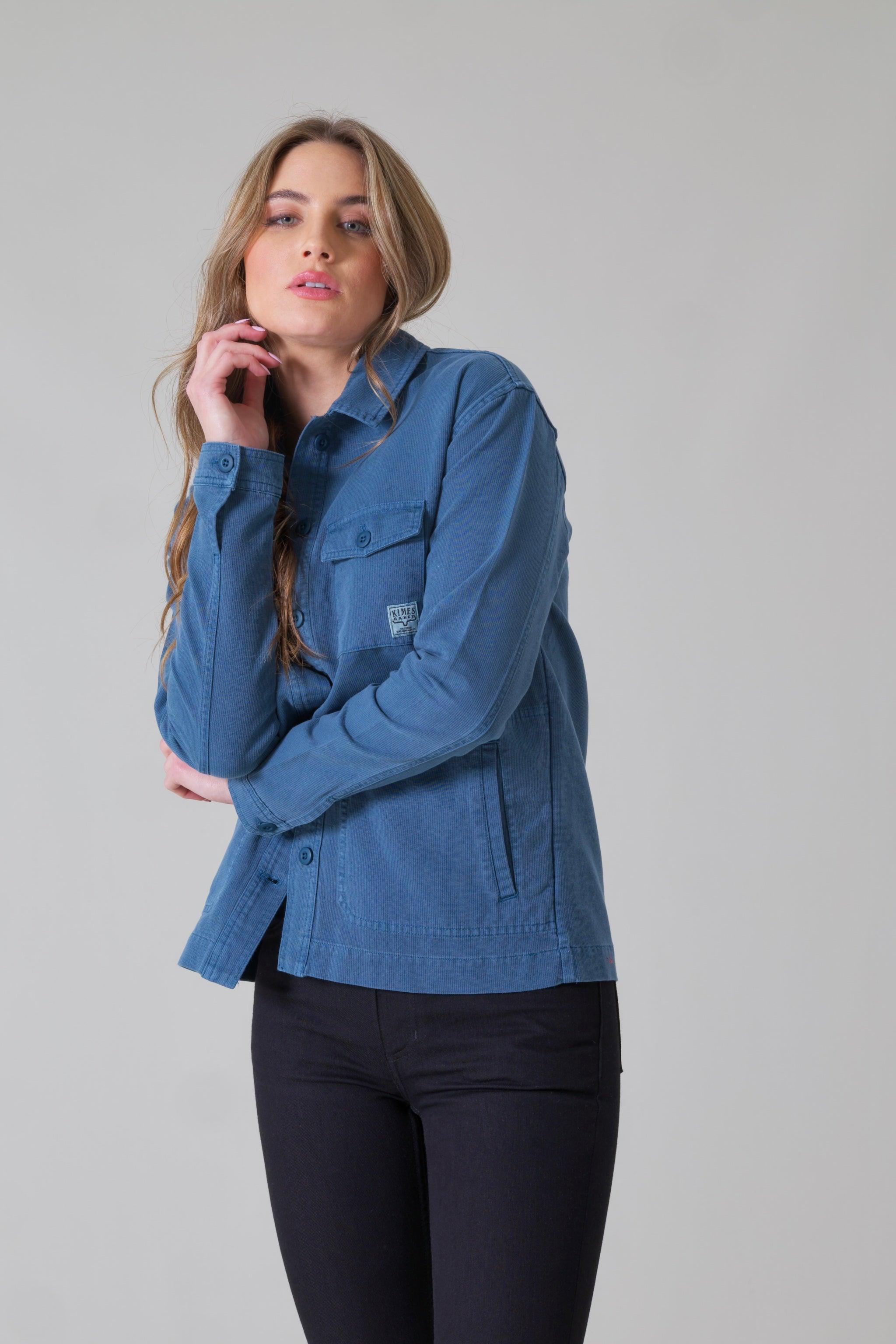 Stylish Cloverleaf Shirt Jacket for Men & Women | Lightweight Button-Up Outerwear for Spring & Fall | Perfect for Casual Outings, Travel & Outdoor Activities