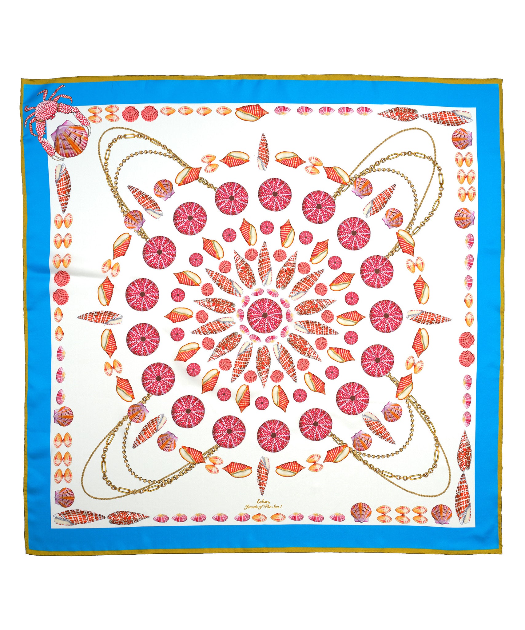 Jewels Of The Sea Silk Square Scarf - 35