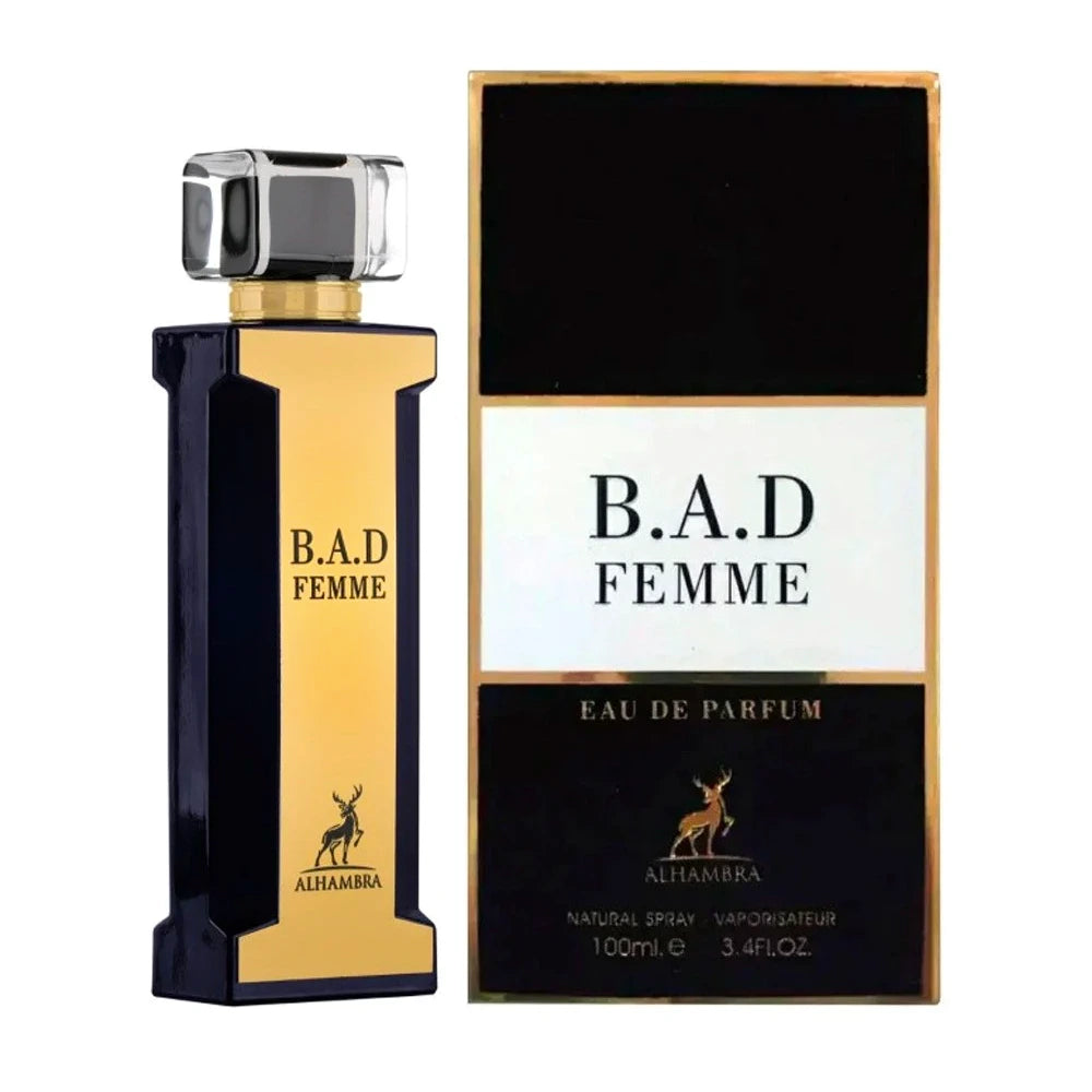 B.A.D. Femme Women's Perfume 3.4 oz Eau de Parfum - Floral Fruity Fragrance for Date Night & Special Occasions