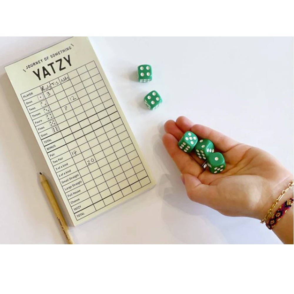 Yatzy Dice Game Set - Classic Family Board Game for Kids & Adults - Perfect for Parties, Game Nights & Travel