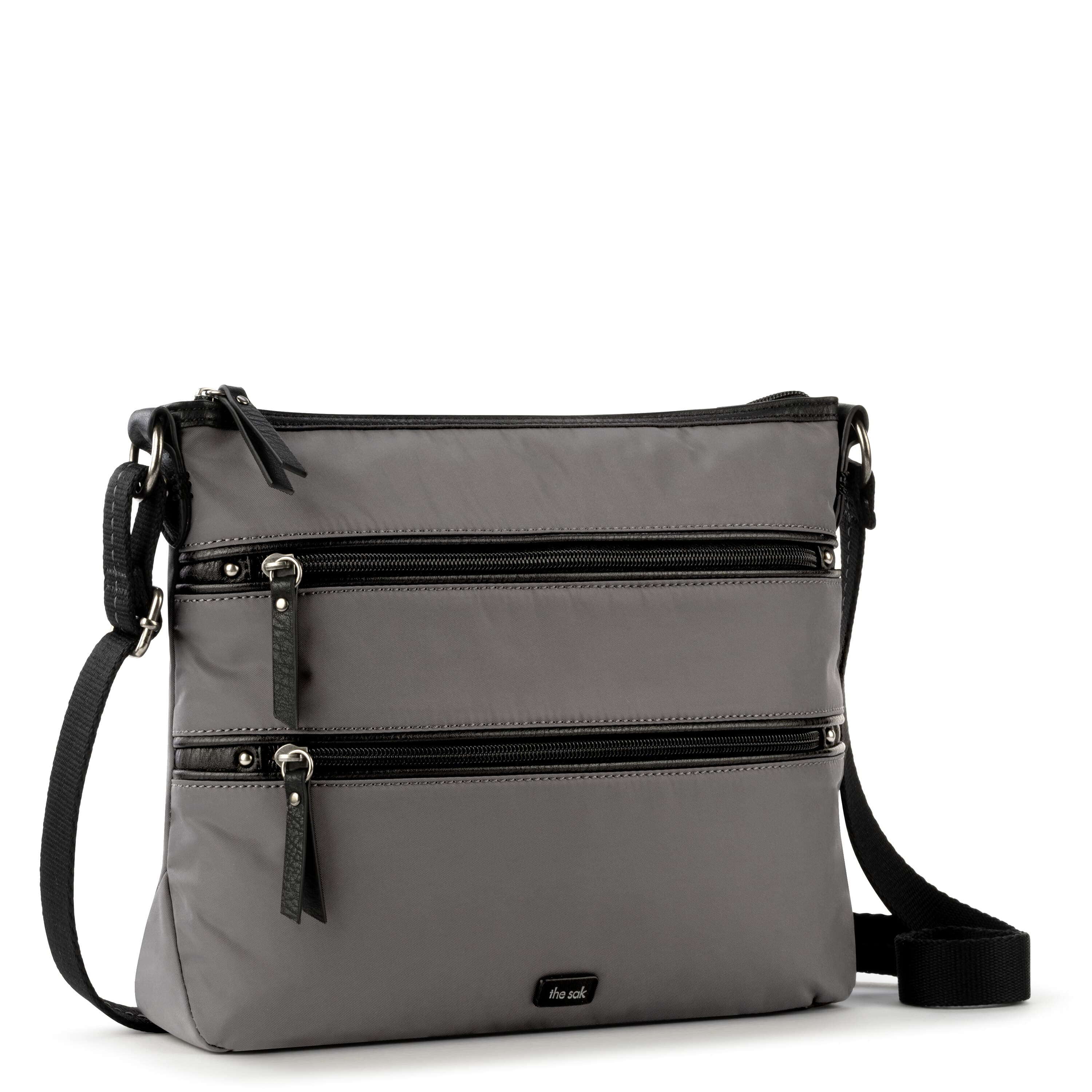 Esperato Eco-Friendly Crossbody Bag - Sustainable EcoTwill Fabric in Slate Color | Perfect for Travel, Work, and Everyday Use