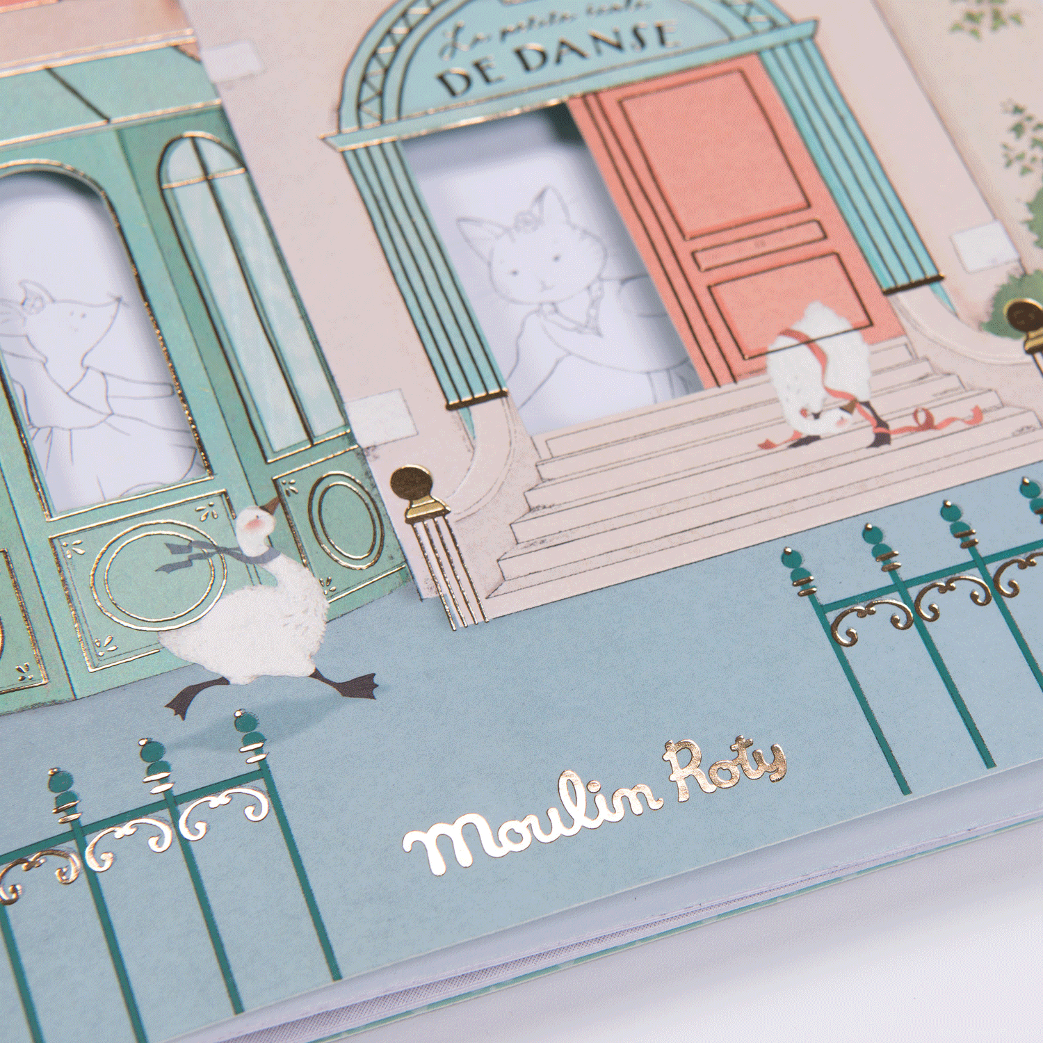 Moulin Roty La Petite Ecole de Danse Sticker & Coloring Book for Kids - French Ballet Dance Activity Book for Children's Creative Play & Party Favors