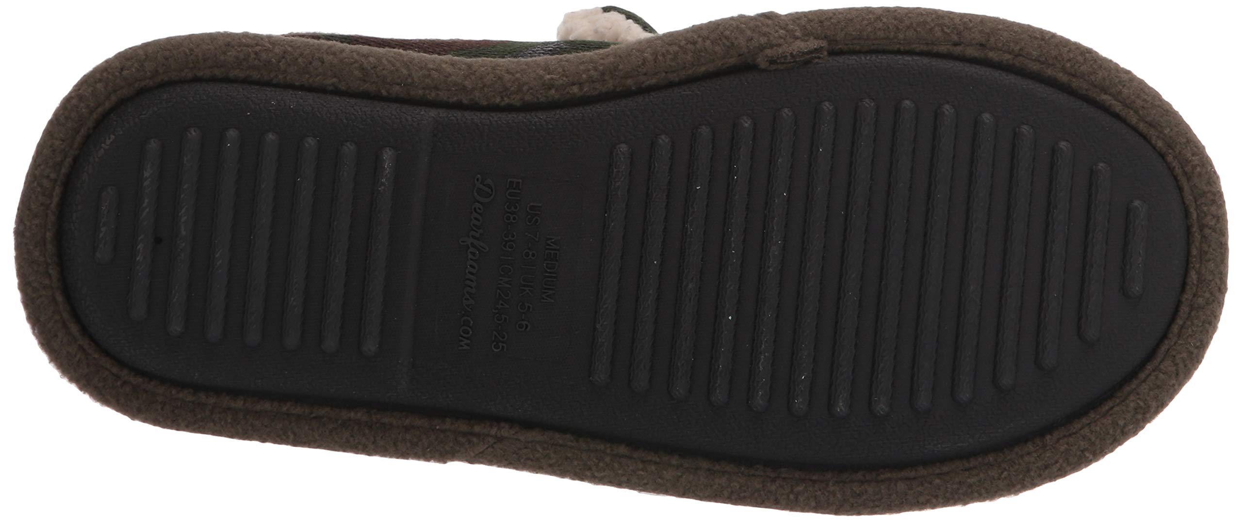 Dearfoams Women's Lil Bear Soft Memory Foam Clog Slippers - Cozy Indoor/Outdoor House Shoes for Relaxing at Home, Gardening & Errands