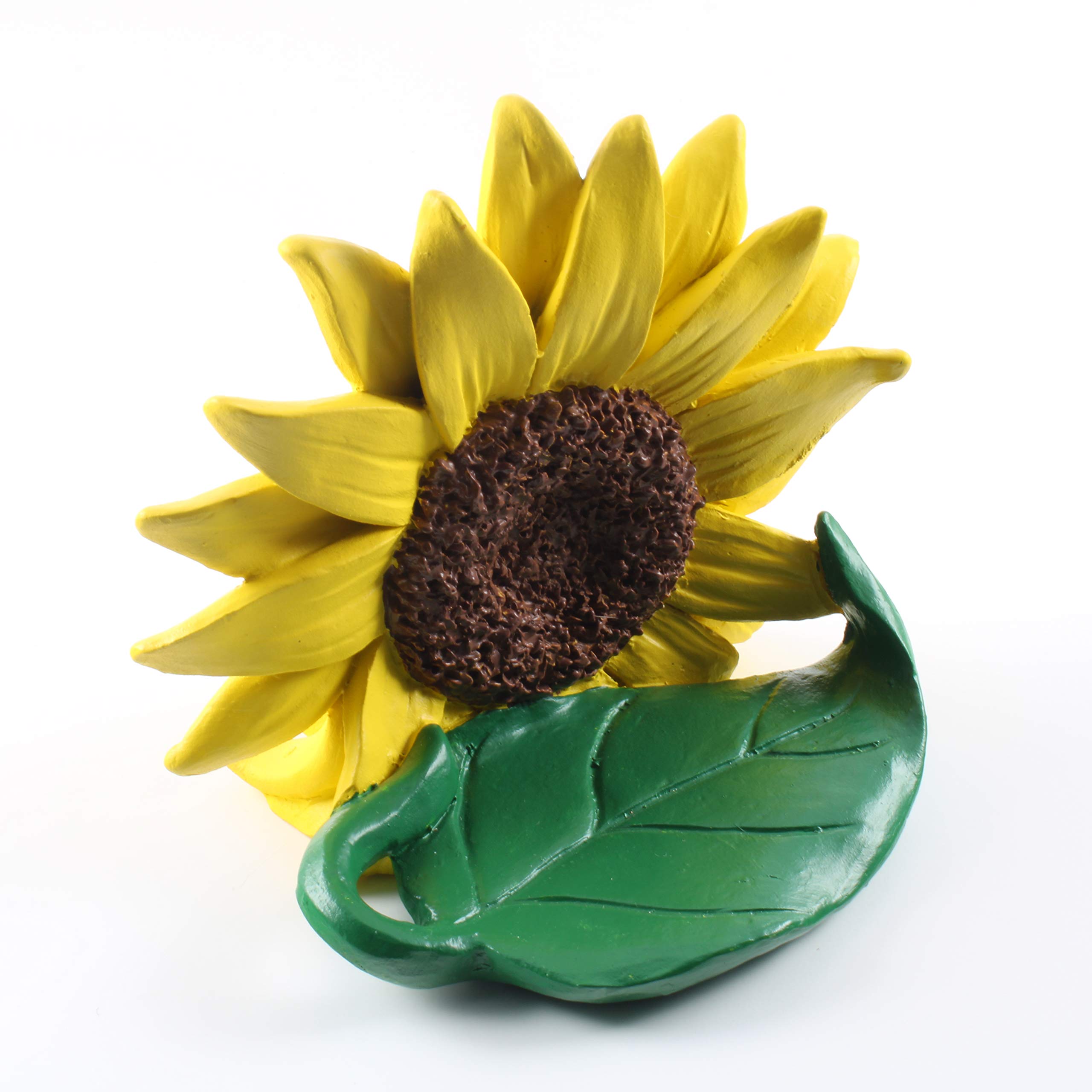 Realistic Hand Painted Sheltie Tri-Color Dog Figurine with Sunflower - Collectible Animal Sculpture for Home Office Desk Decor, Perfect Gift for Dog Lovers (Birthday, Mother's Day, Housewarming) - Ideal for Spring Decor, Summer Nursery Accent & Gift Giving Occasions