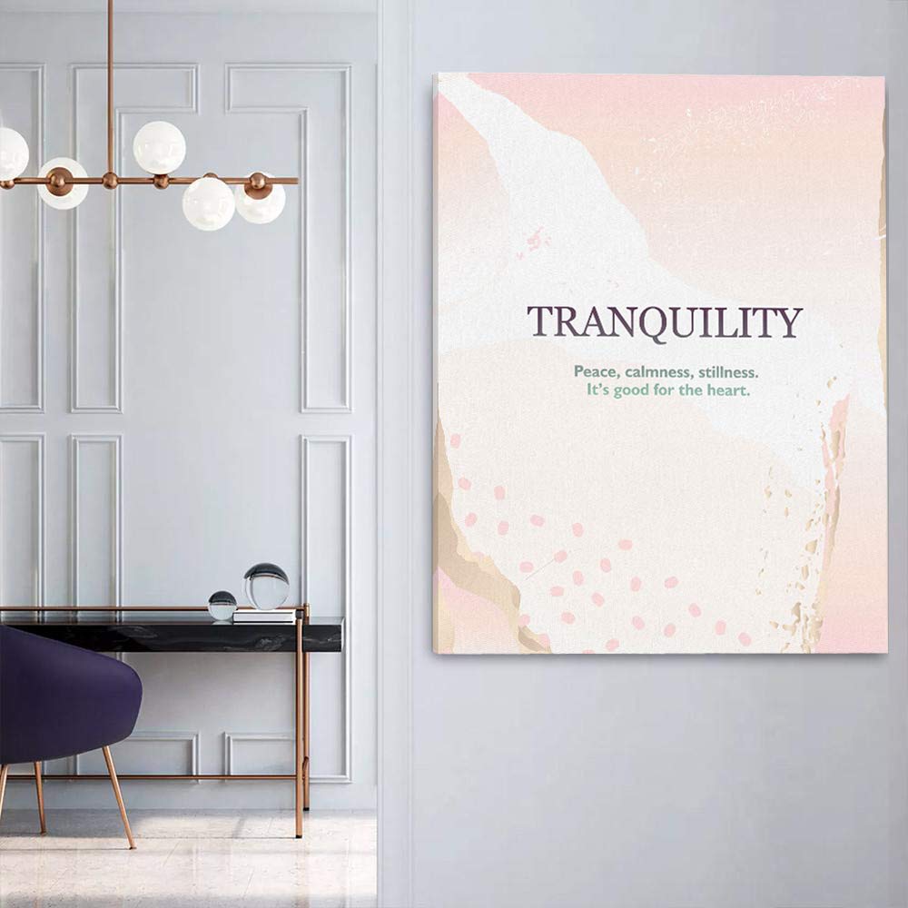 Evolve Tranquility Perseverance Motivational Wall Art Canvas Print - Inspirational Office Decor for Entrepreneurs & Home Workspace - Perfect for Living Room, Bedroom & Office Wall Decor